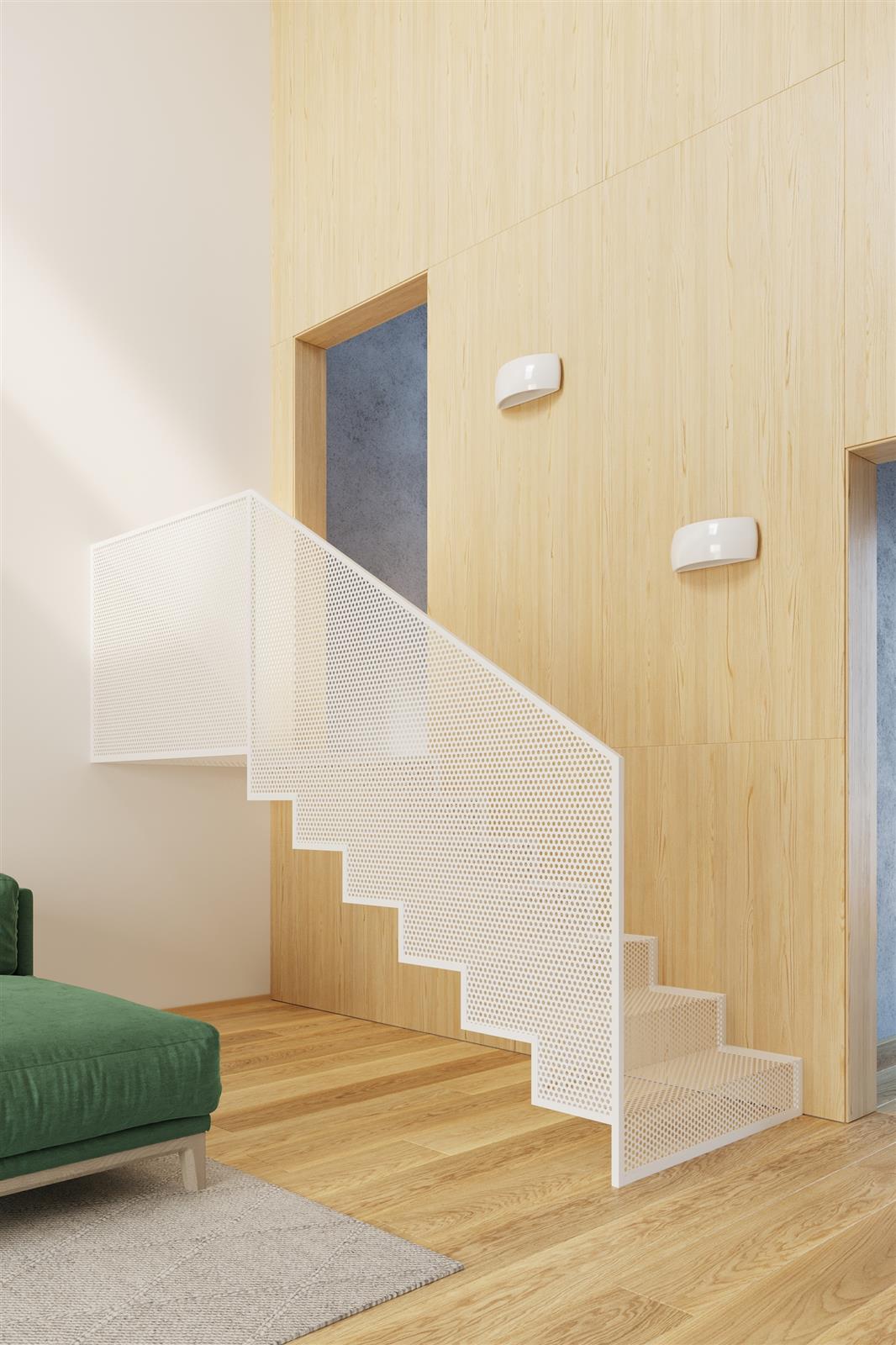 Kinkiet lakierowany PONTIUS biały połysk - obrazek 6