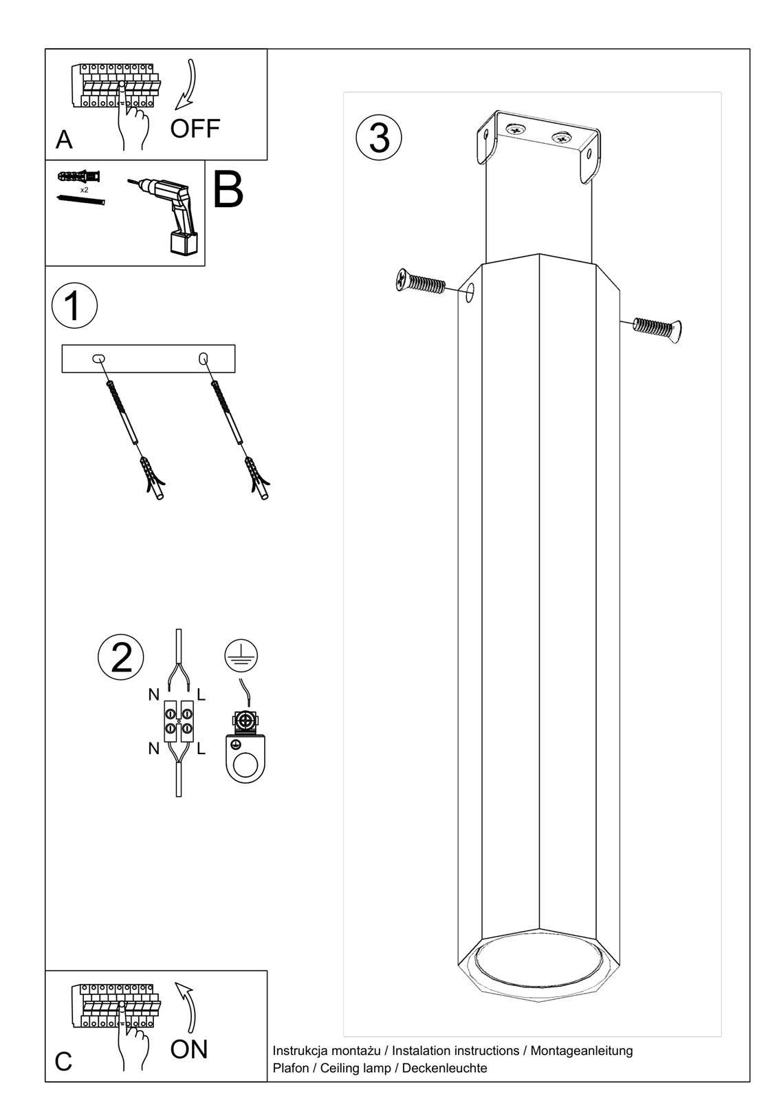 Plafon ZEKE 30 dąb - obrazek 9