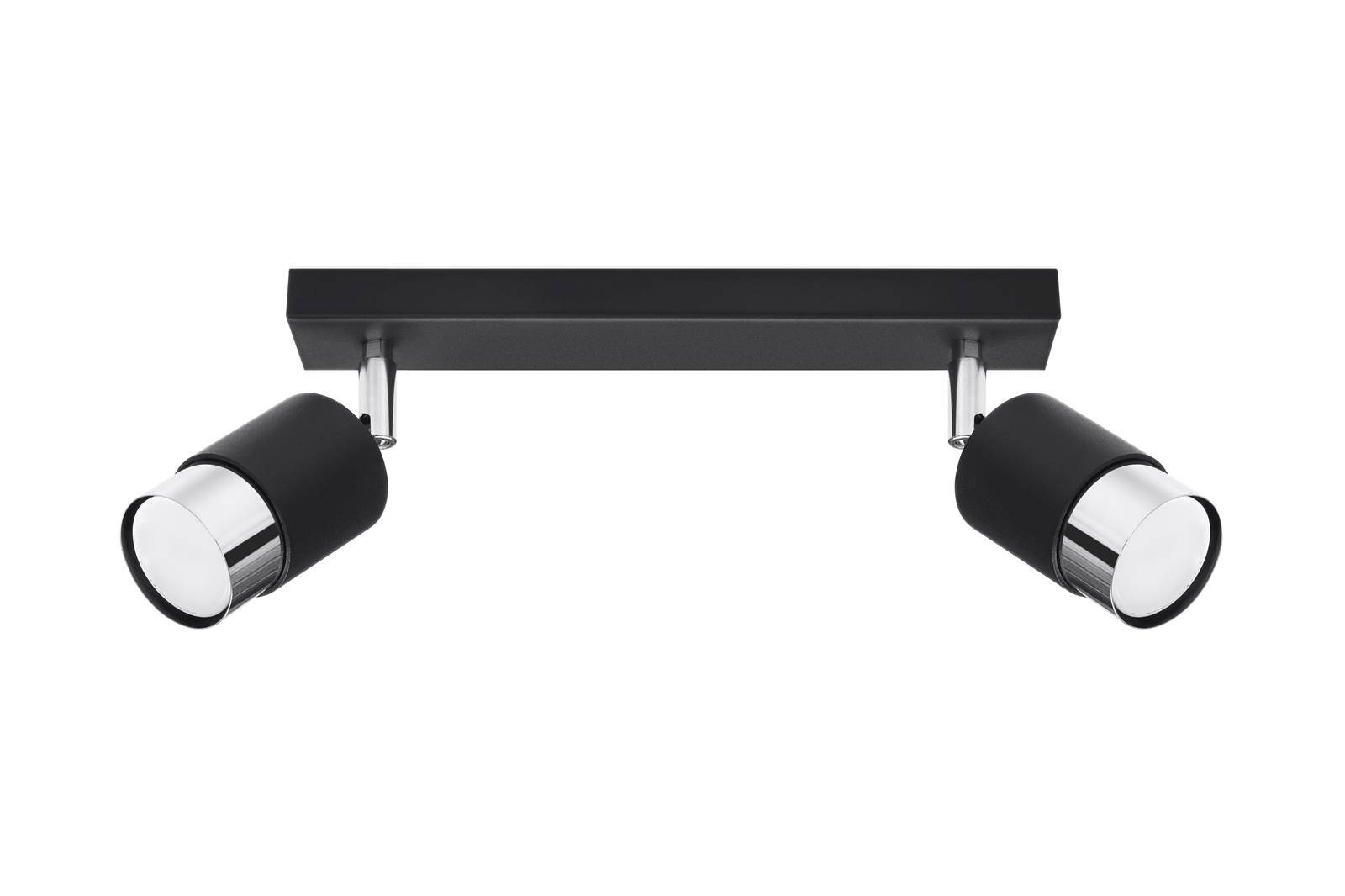 Plafon NERO 2 czarny/chrom - obrazek 4