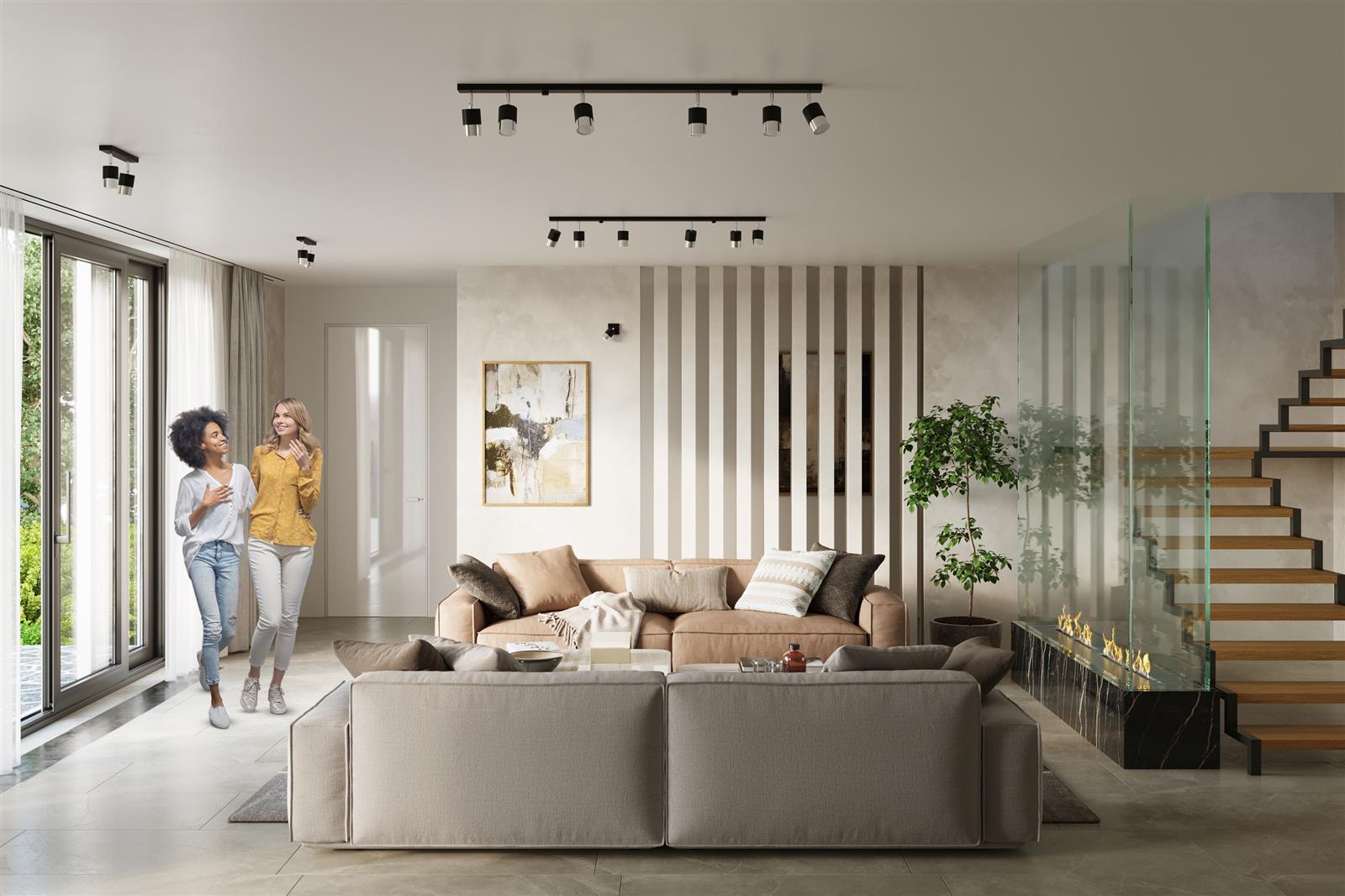 Plafon NERO 2 czarny/chrom - obrazek 8