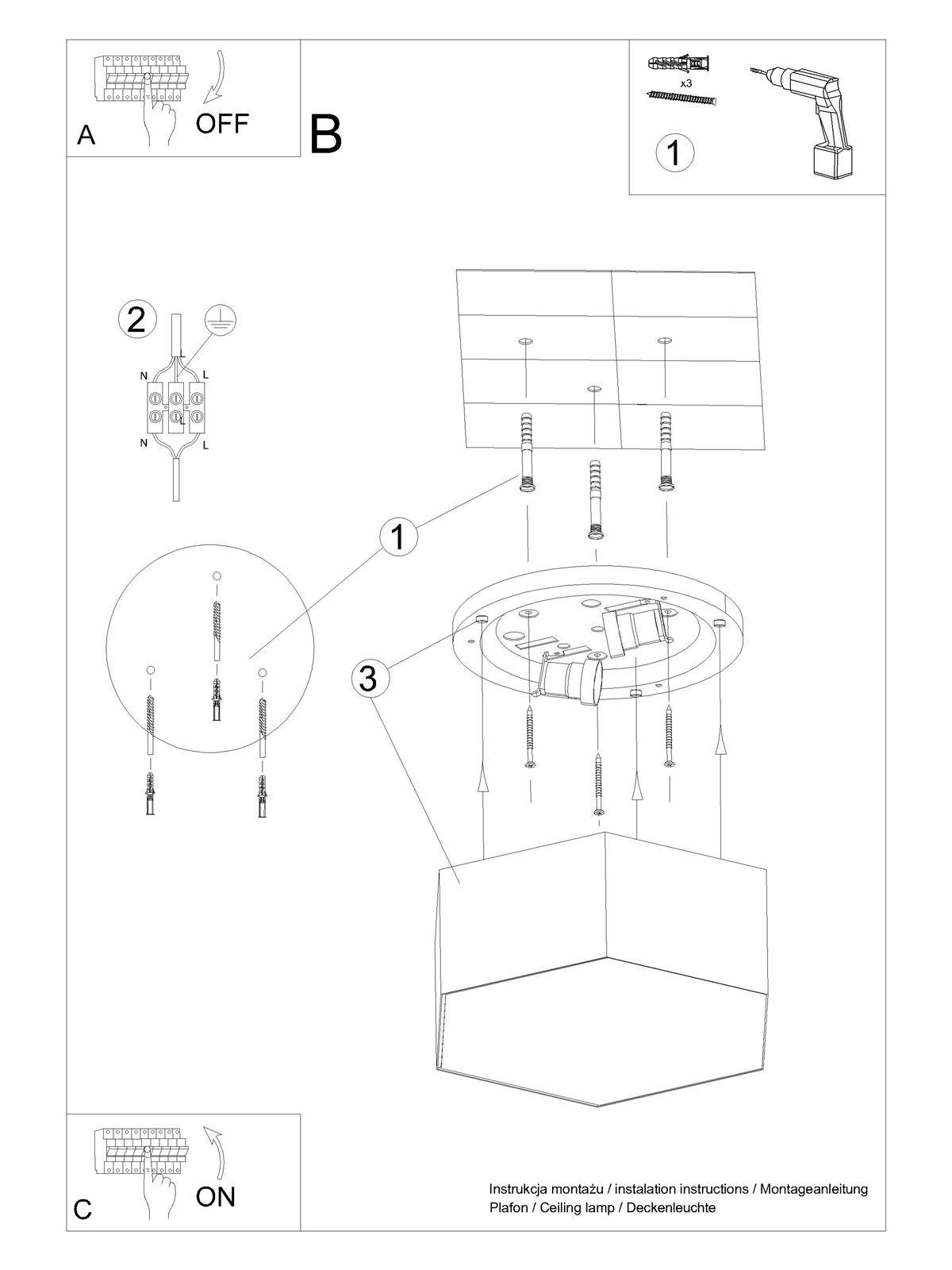 Plafon SUNDE 11 biały - obrazek 12