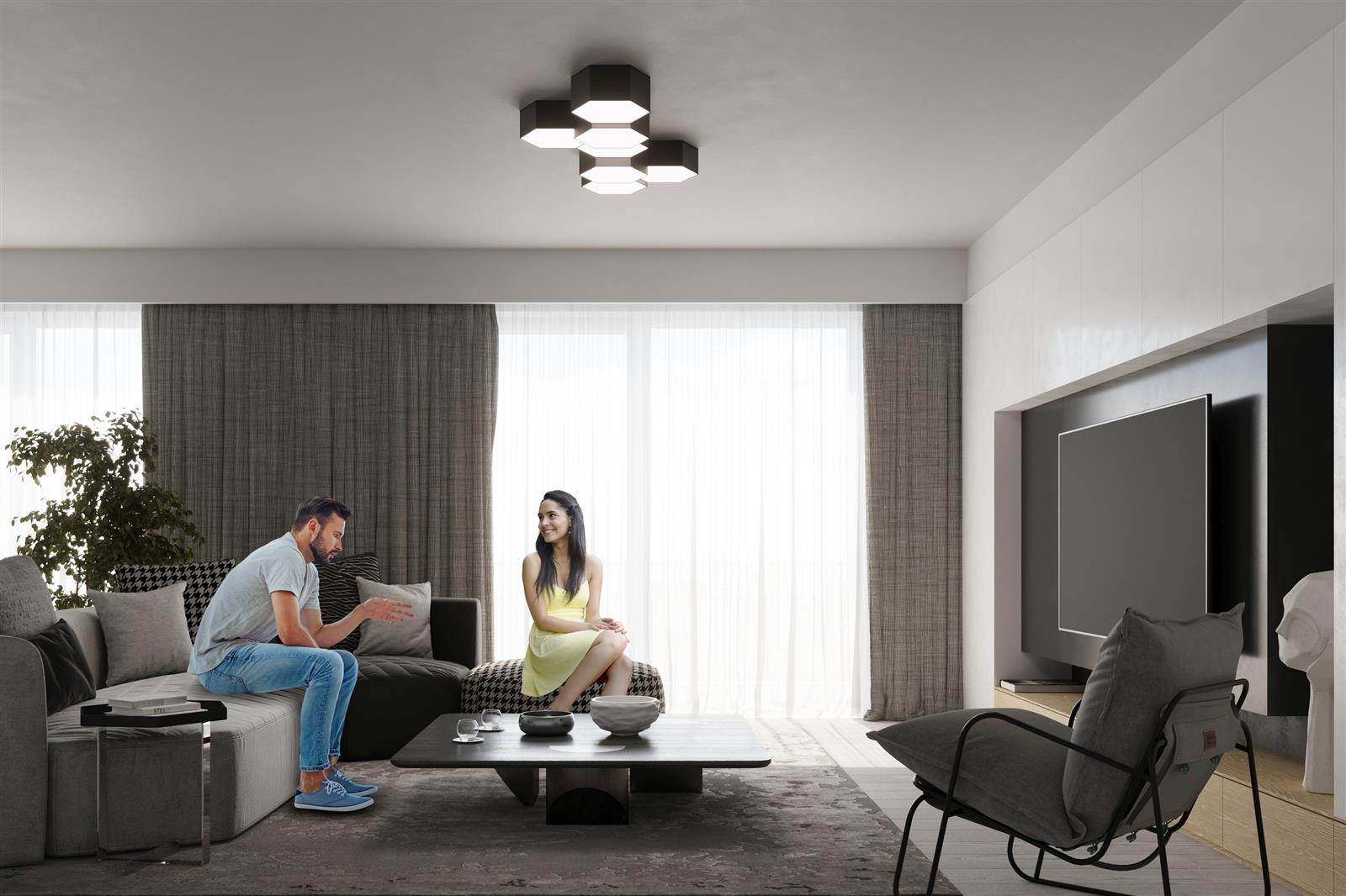 Plafon SUNDE 13 czarny - obrazek 9