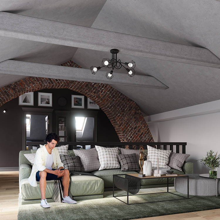 Plafon ARTEMIS 2 czarny - obrazek 8