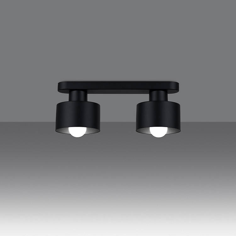 Plafon SAVAR 2 czarny - obrazek 4