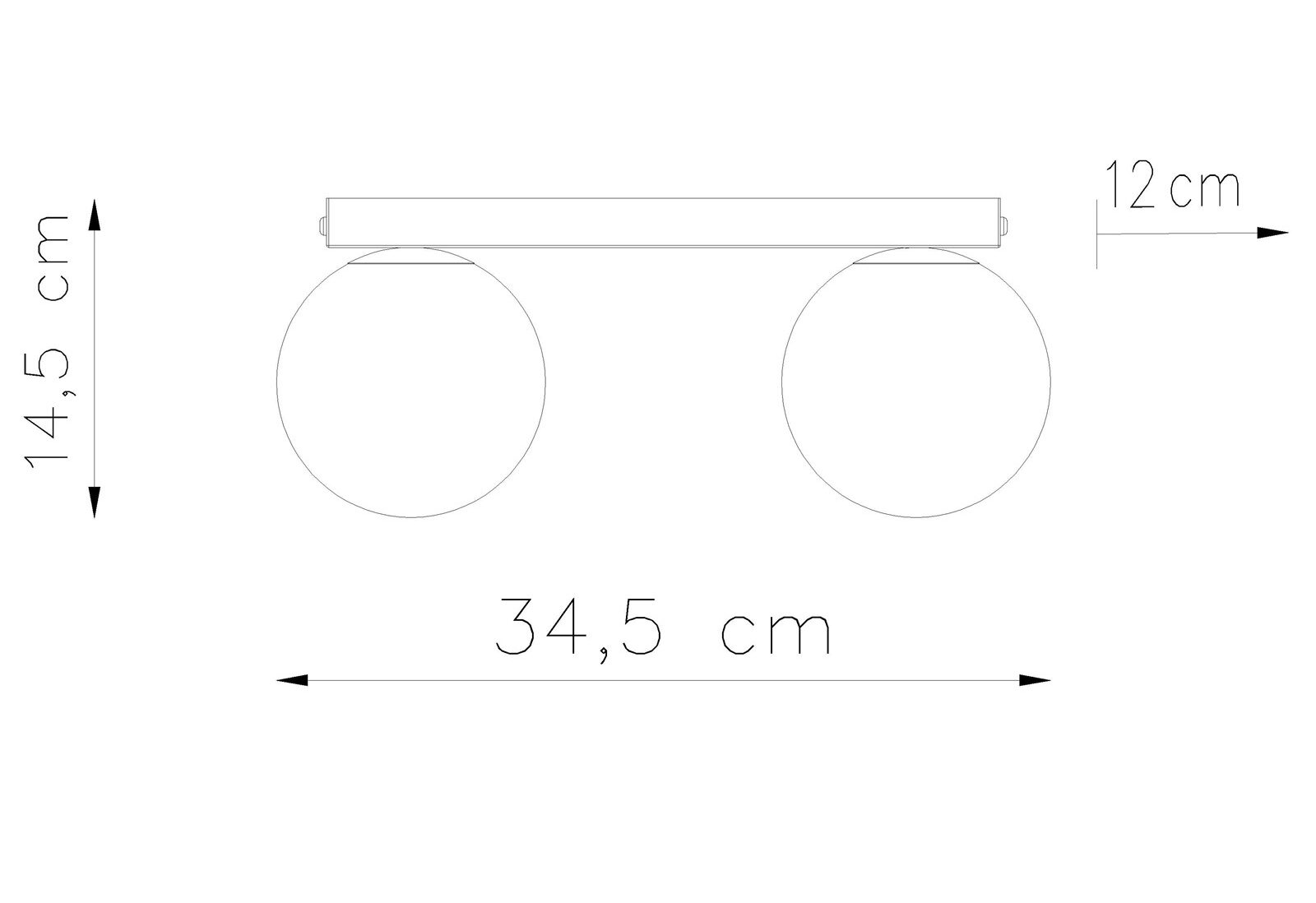 Plafon YOLI 2 czarny - obrazek 5