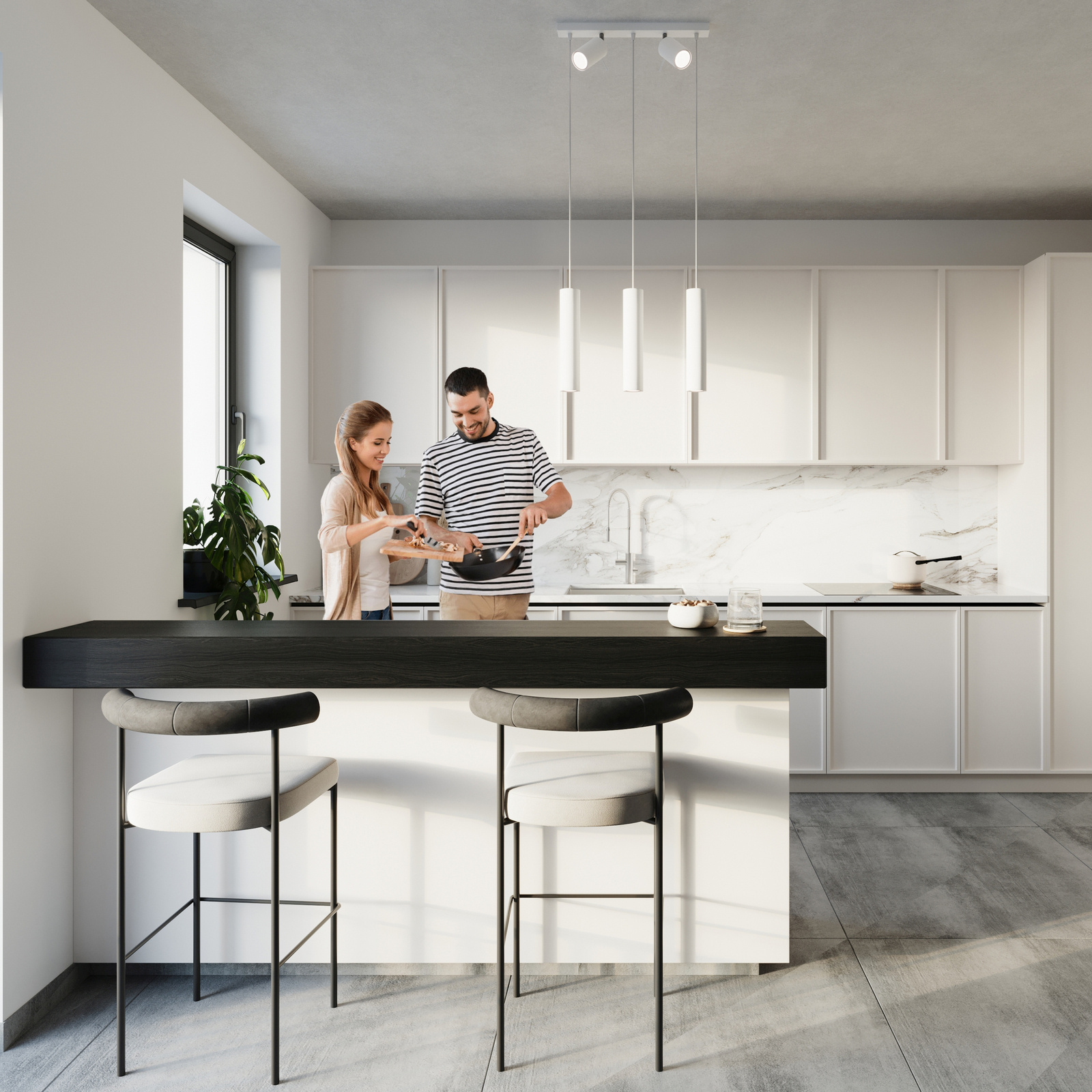 Lampa wisząca RING 3 biały - obrazek 5