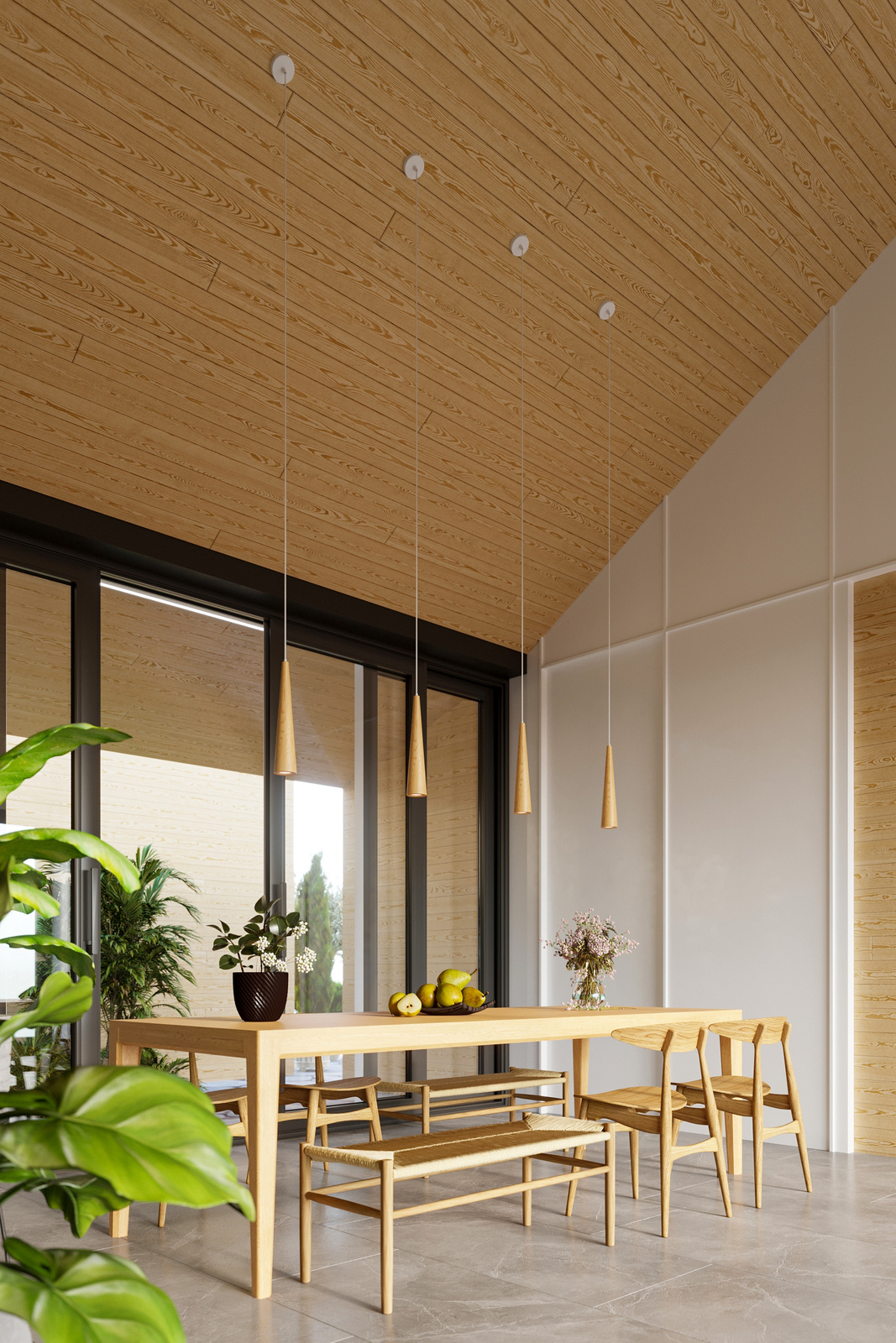 Lampa wisząca SULA 3P naturalne drewno - obrazek 7