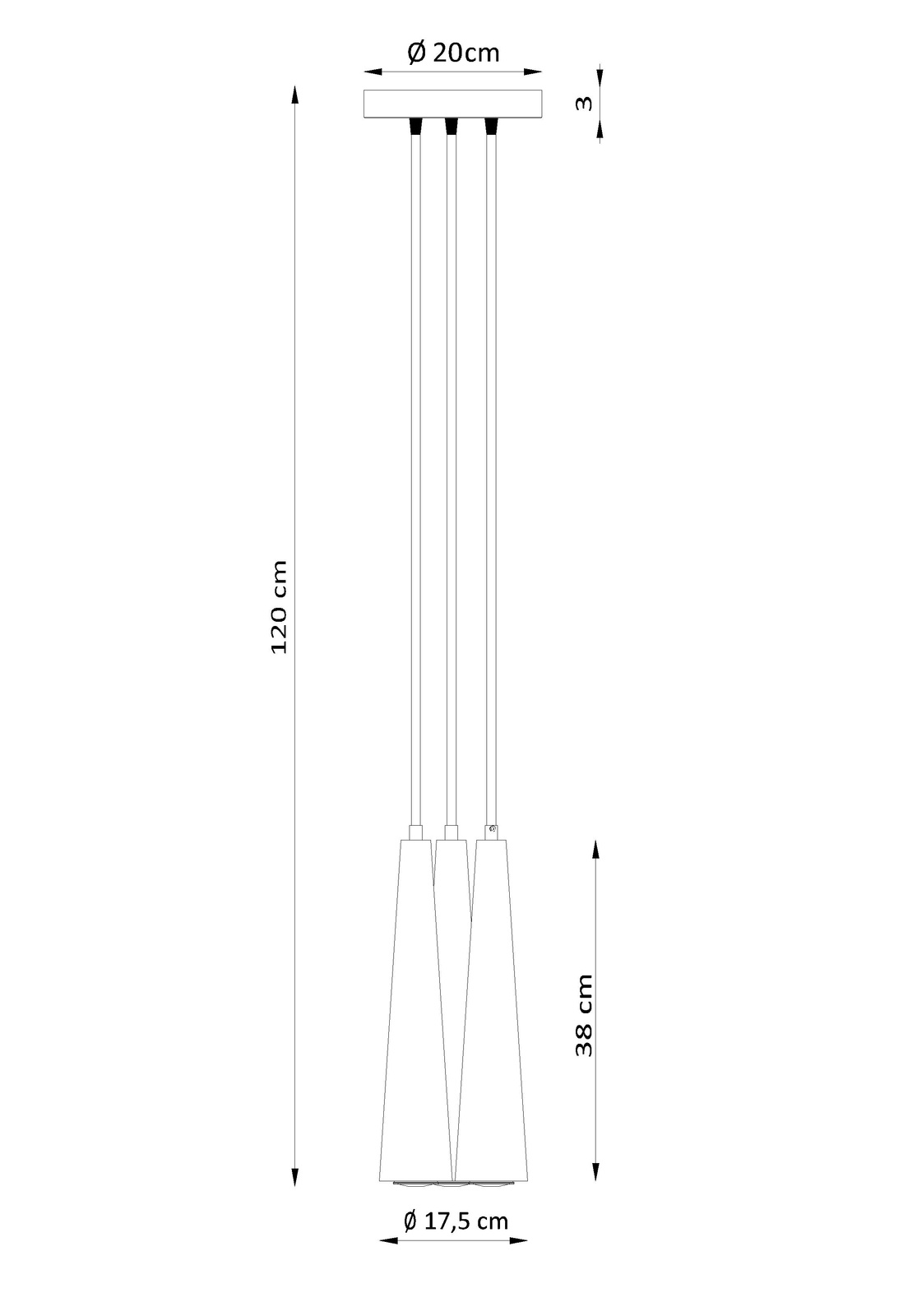 Lampa wisząca SULA 3P naturalne drewno - obrazek 8