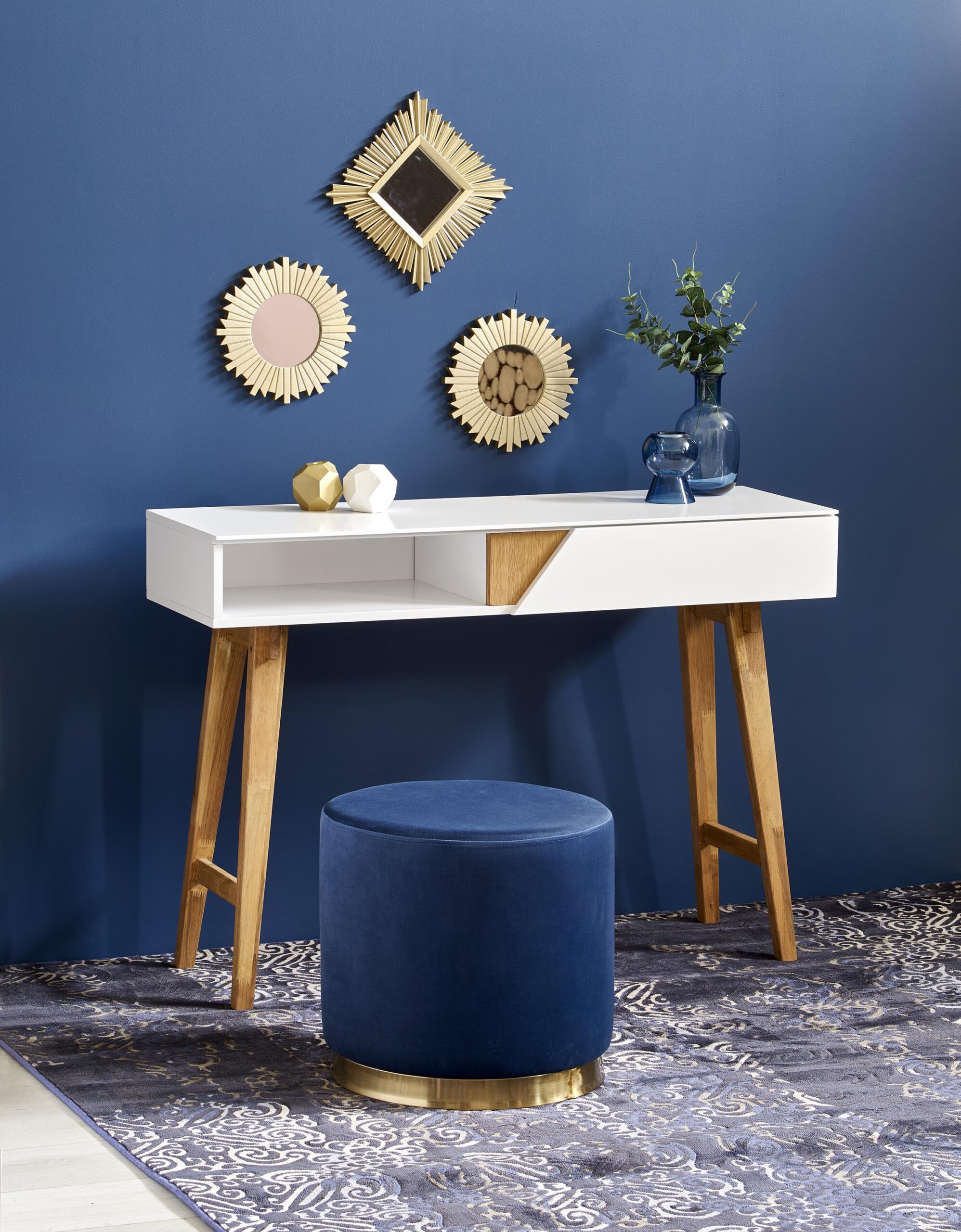 KN1 konsolka naturalny / biały - obrazek 4