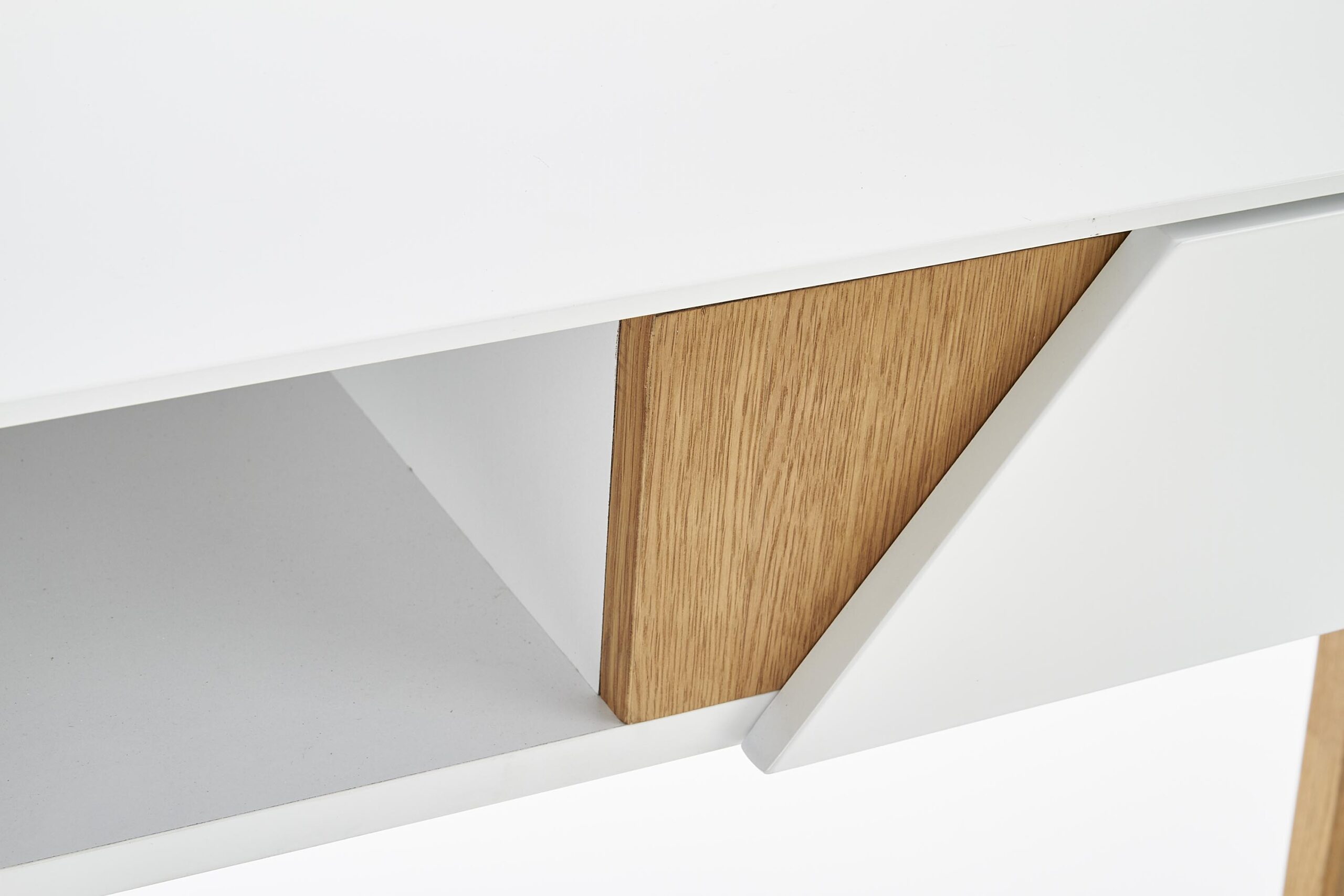 KN1 konsolka naturalny / biały - obrazek 7