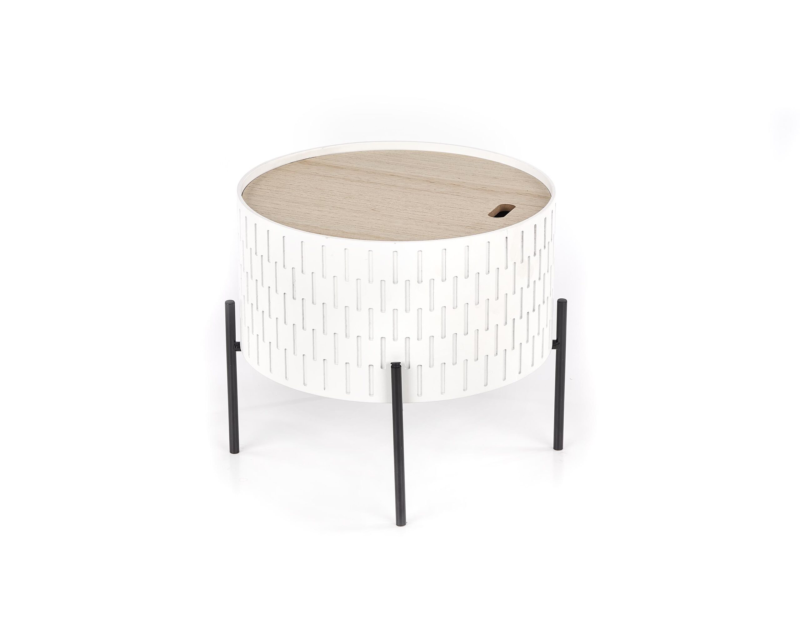 SINTRA ława z pojemnikiem biały / czarny - obrazek 4