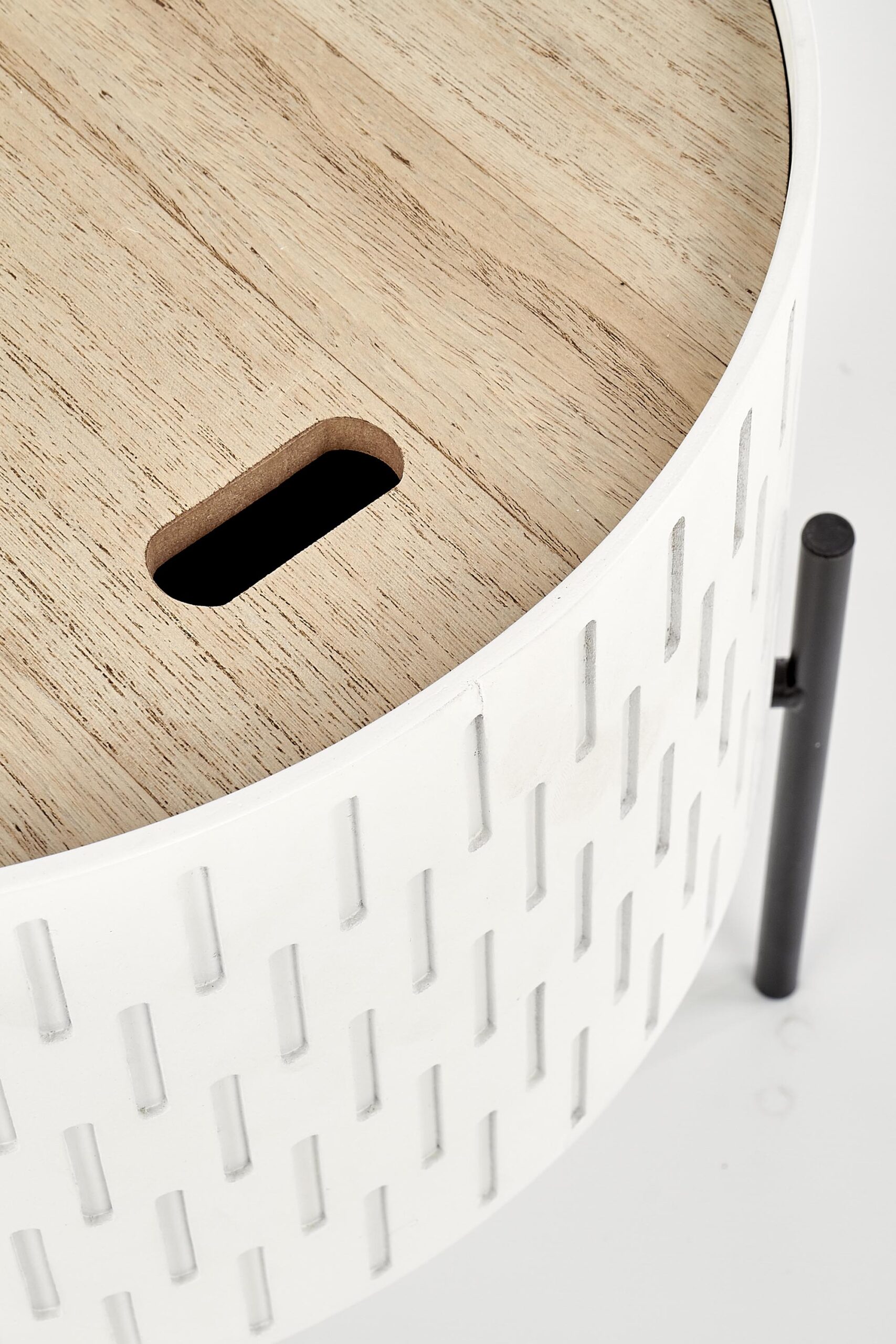 SINTRA ława z pojemnikiem biały / czarny - obrazek 7