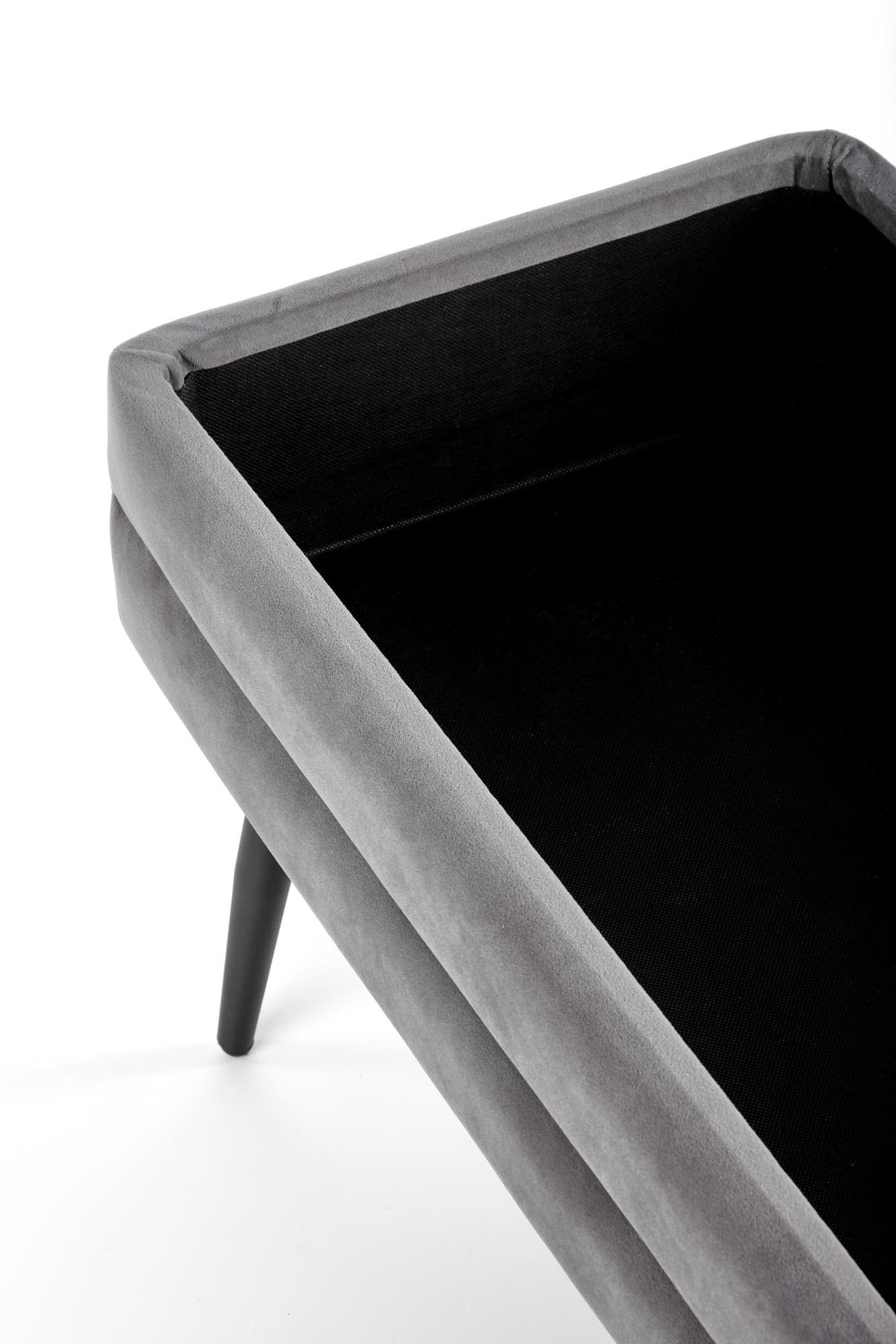 VELVA ławka popielaty/czarny - obrazek 4
