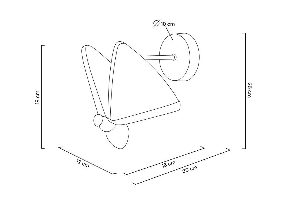 MOOSEE lampa ścienna BUTTERFLY S złota - obrazek 10