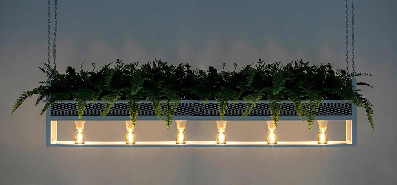 Lampa wisząca / kwietnik SEMIRA 180 INDUSTRIAL biała - obrazek 3