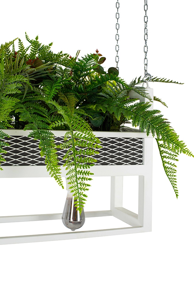 Lampa wisząca / kwietnik SEMIRA 180 INDUSTRIAL biała - obrazek 4