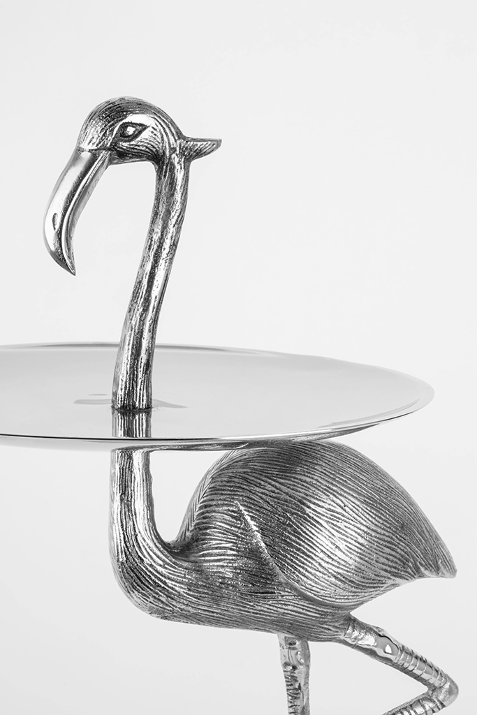 KARE patera / etażerka FLAMINGO srebrna - obrazek 8