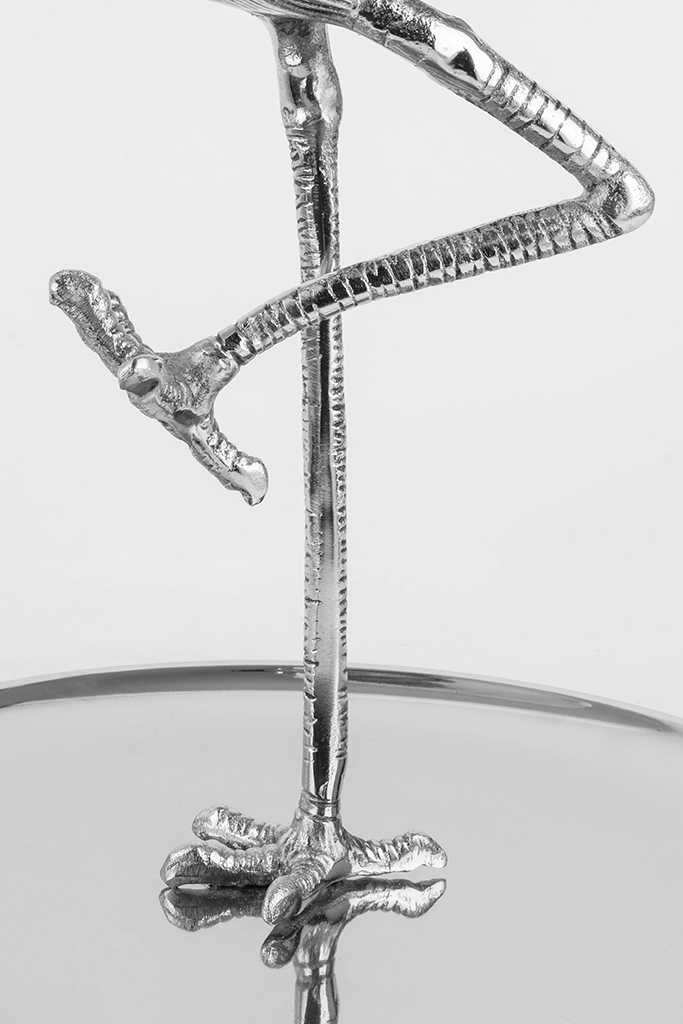 KARE patera / etażerka FLAMINGO srebrna - obrazek 9