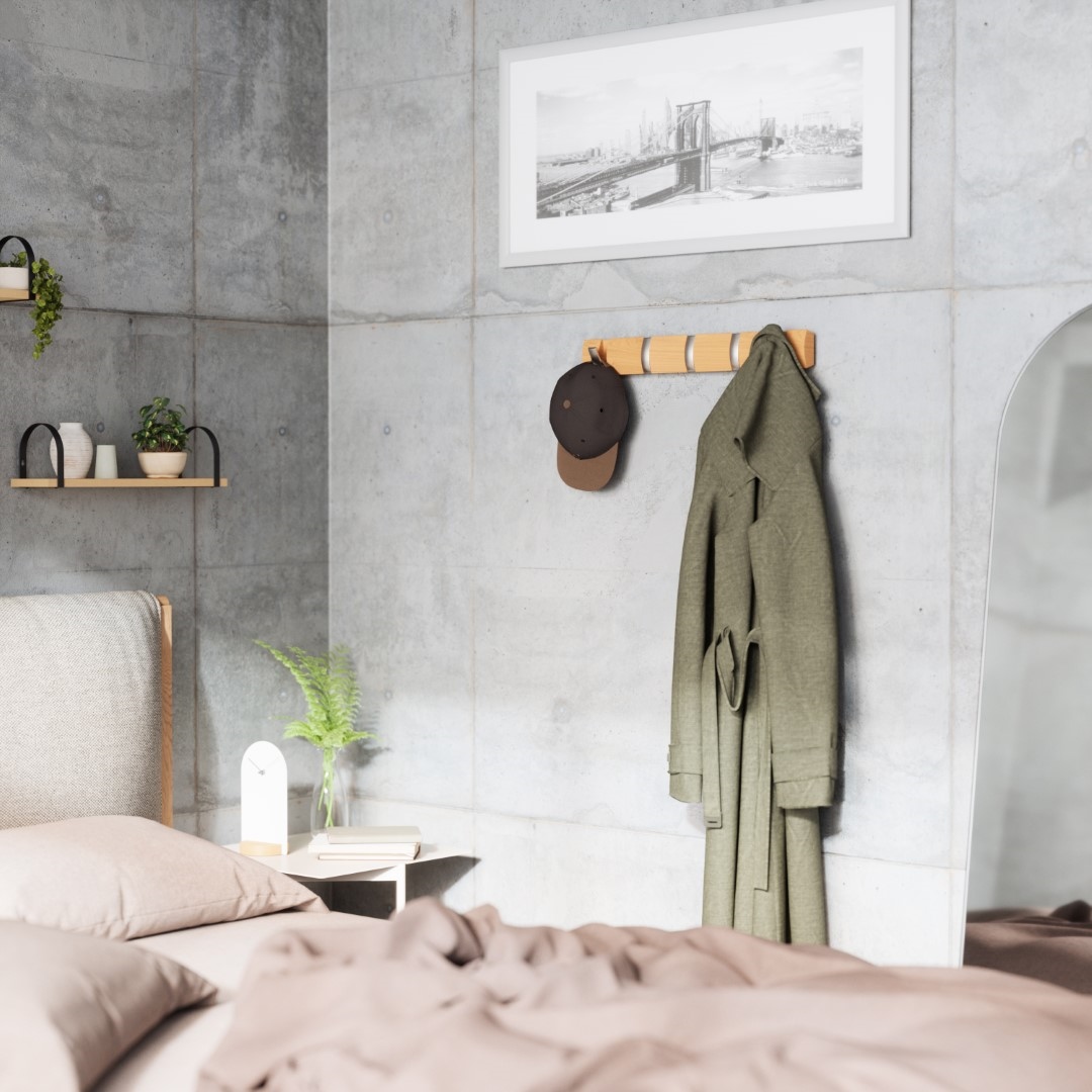 UMBRA wieszak na ubrania FLIP 5 naturalny - obrazek 5