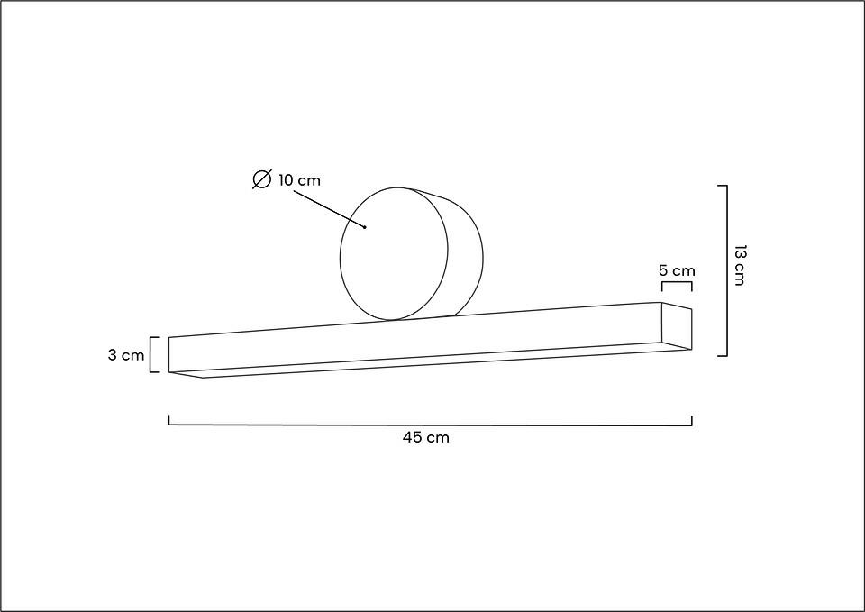 MOOSEE lampa ścienna WAND 45 złota - obrazek 8