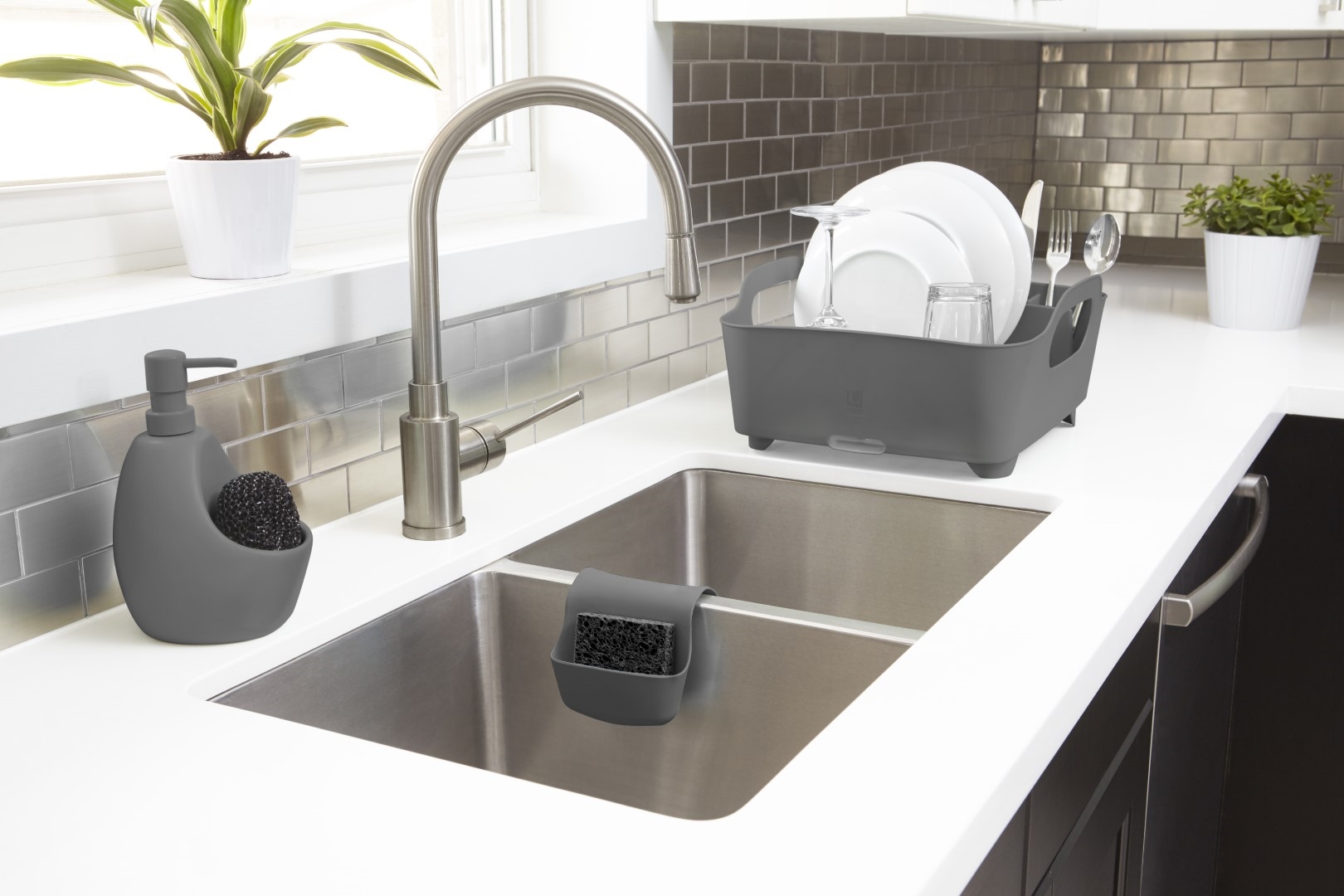 UMBRA dozownik do mydła JOEY szary - obrazek 5