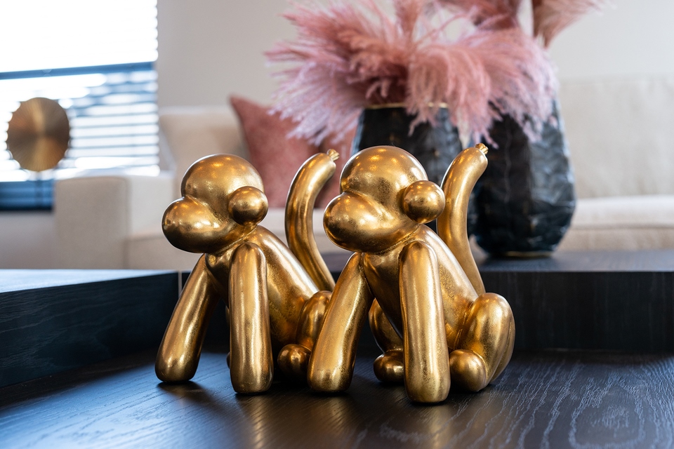 RICHMOND dekoracja MONKEY złota - obrazek 5