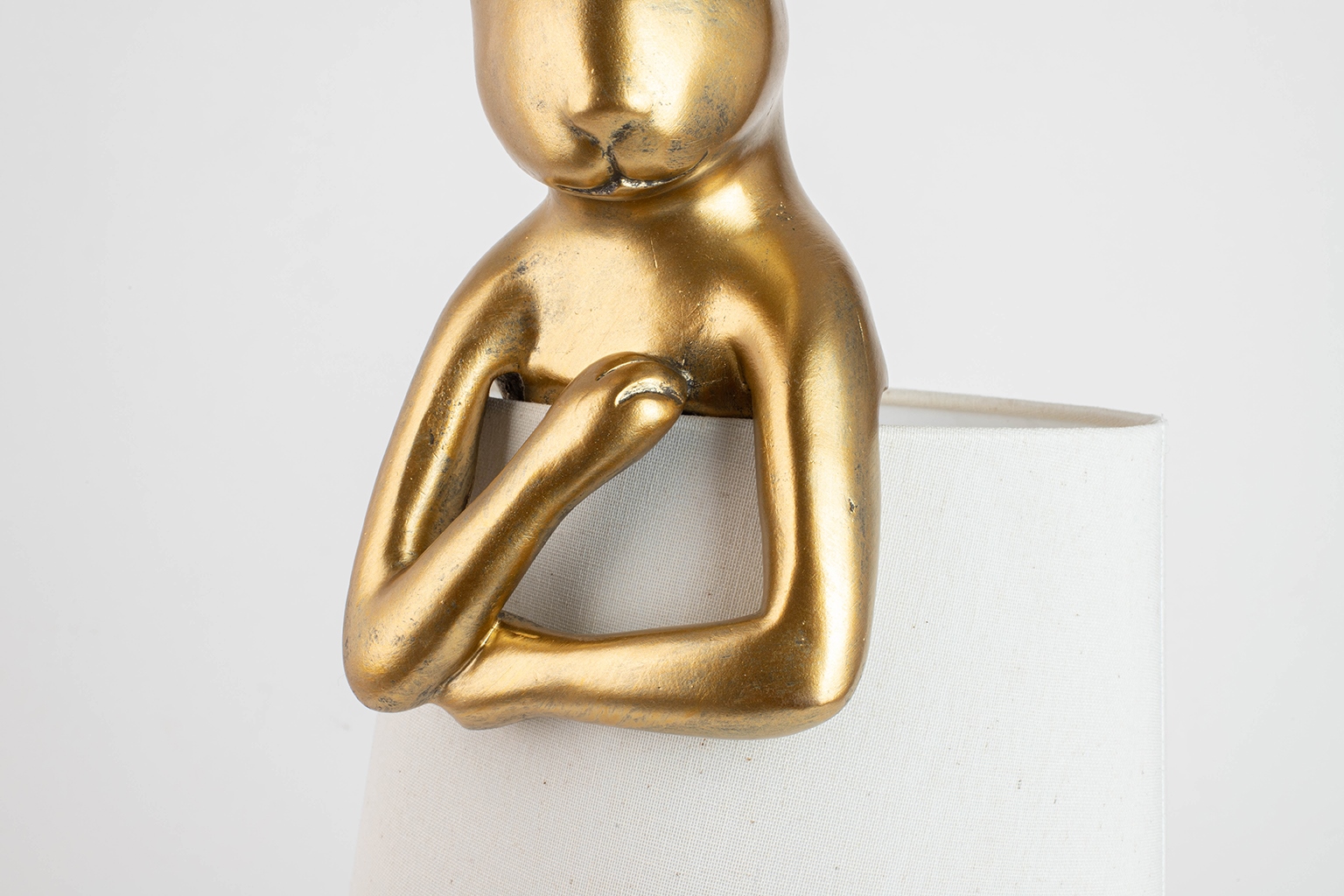 KARE lampa stołowa RABBIT 88 cm biała / złota - obrazek 11