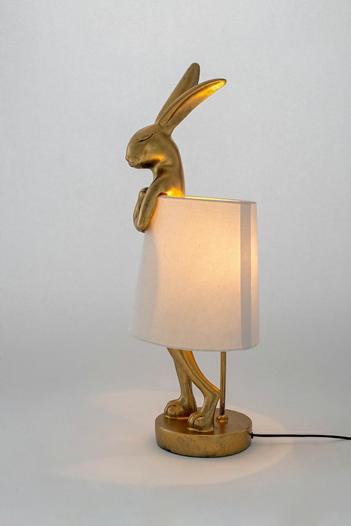 KARE lampa stołowa RABBIT 88 cm biała / złota - obrazek 15