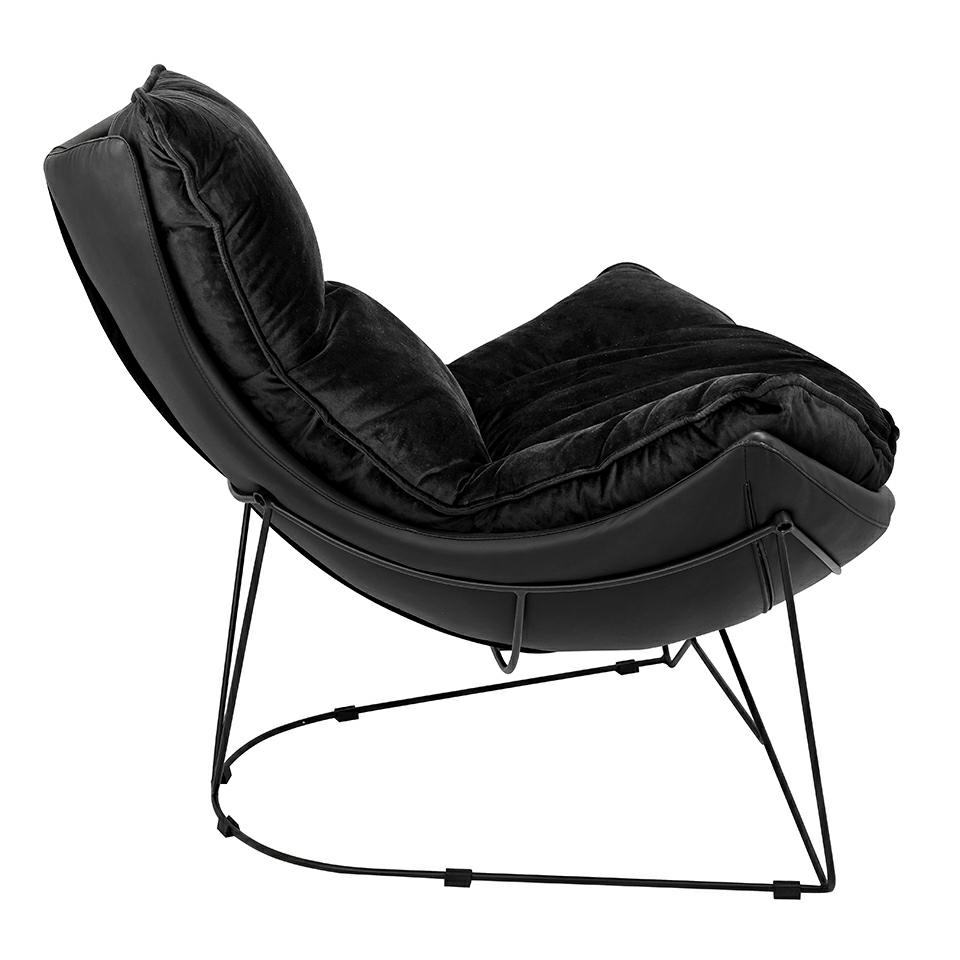 Fotel OTILIA STAND VELVET czarny - obrazek 5