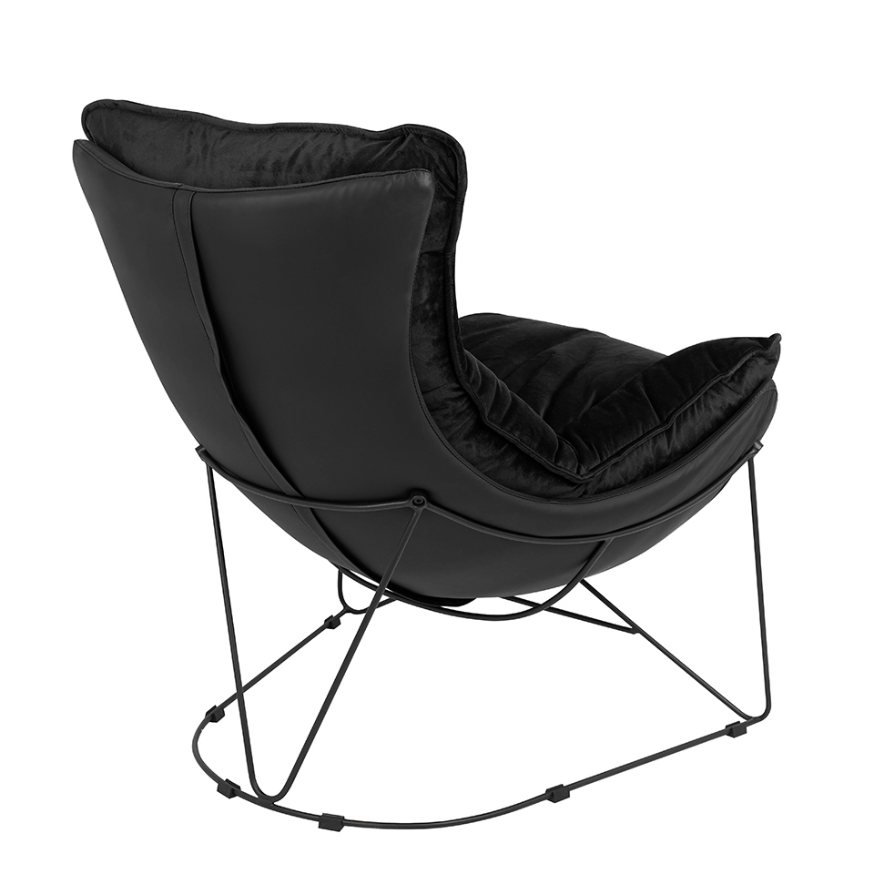 Fotel OTILIA STAND VELVET czarny - obrazek 6