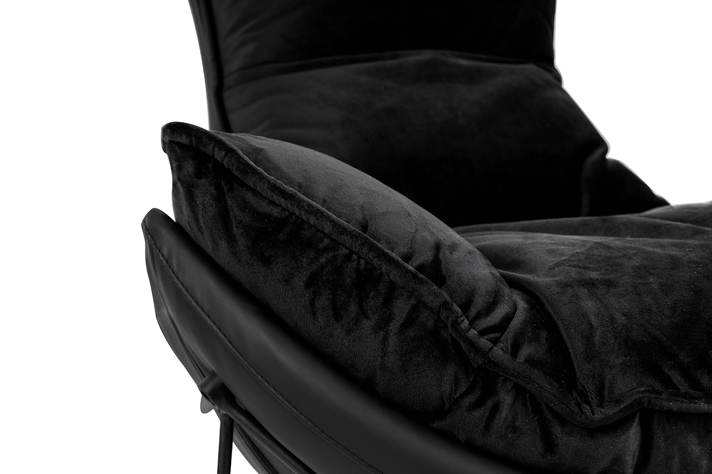 Fotel OTILIA STAND VELVET czarny - obrazek 8