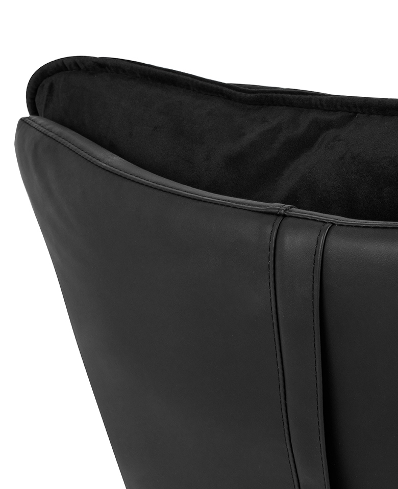 Fotel OTILIA STAND VELVET czarny - obrazek 10