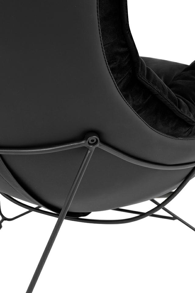 Fotel OTILIA STAND VELVET czarny - obrazek 11