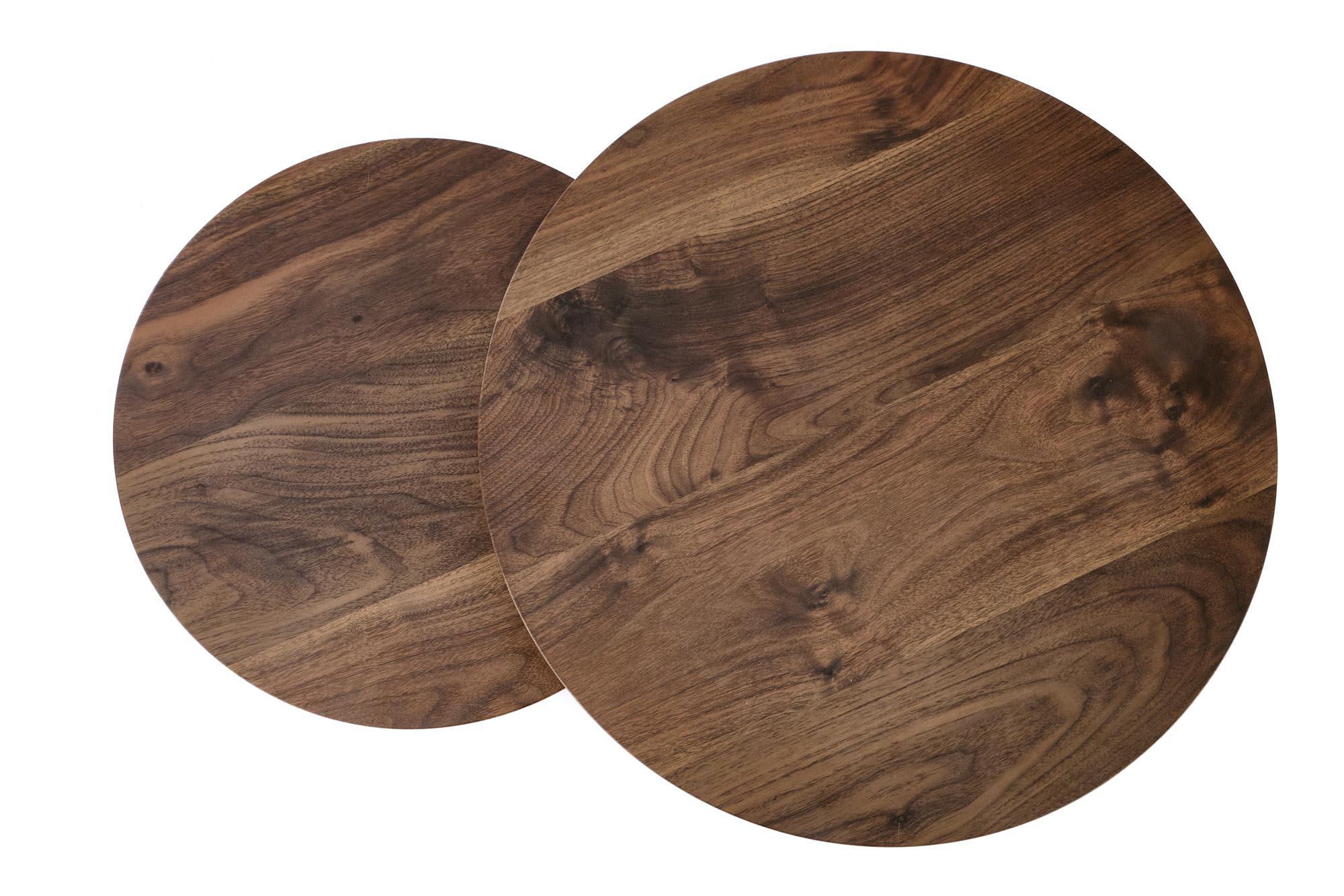 OREO zestaw dwóch ław orzechowy / czarny - obrazek 4