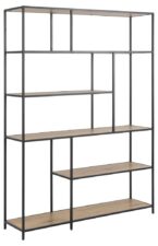 Regał Seaford XIV dąb/czarny