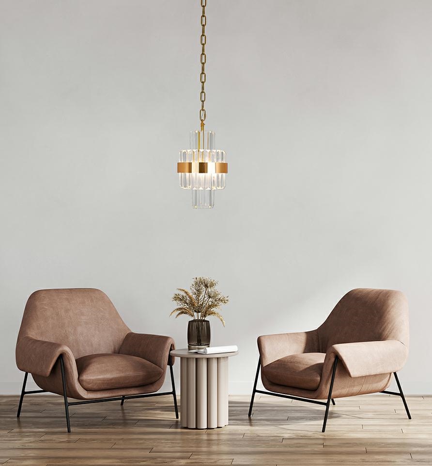 MOOSEE lampa wisząca IMPERO złota - obrazek 9