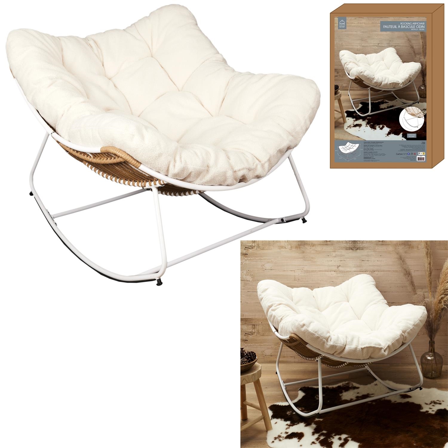 Fotel Odin baranek kremowy - obrazek 3