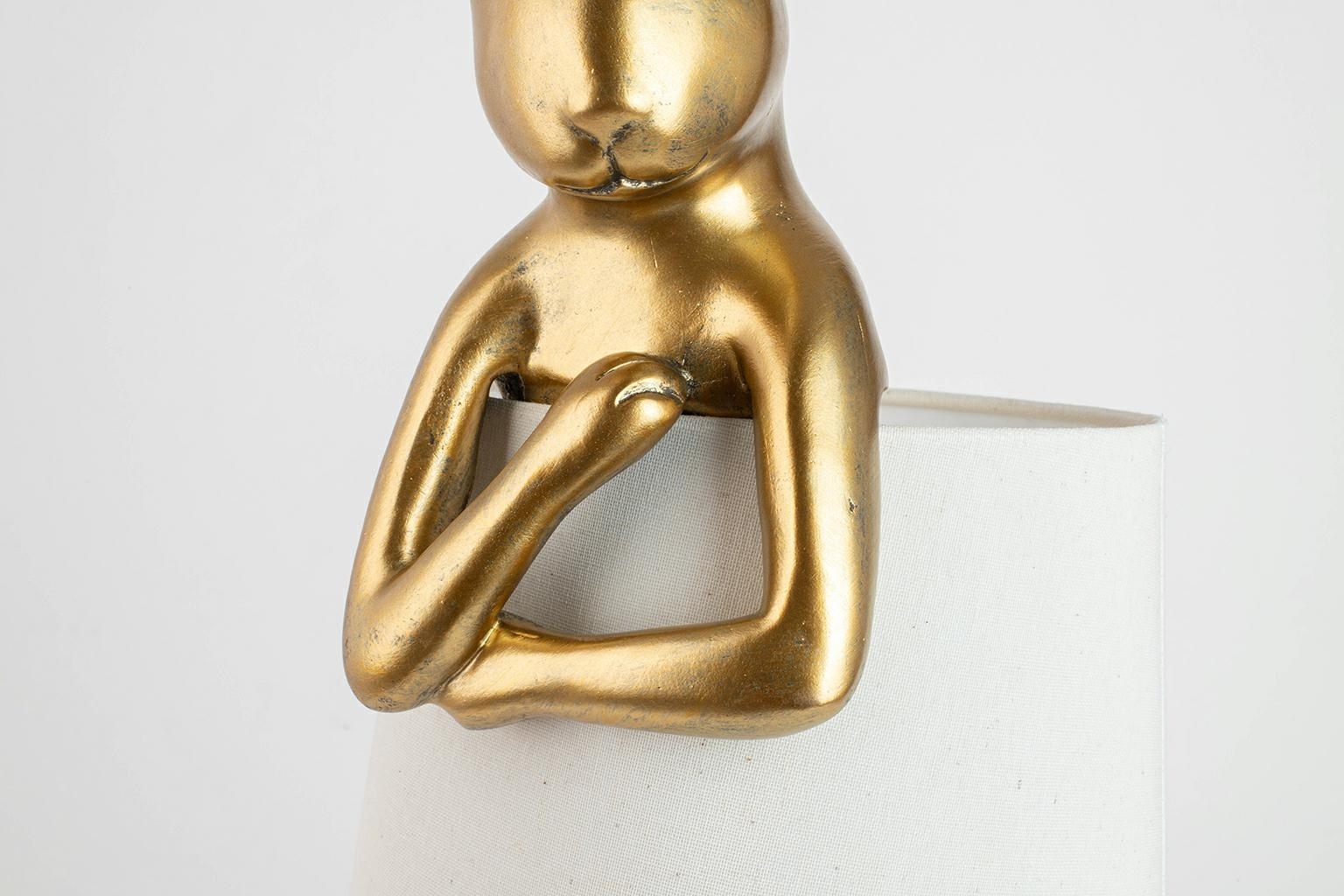 KARE lampa stołowa RABBIT 50 cm złota / biała - obrazek 11