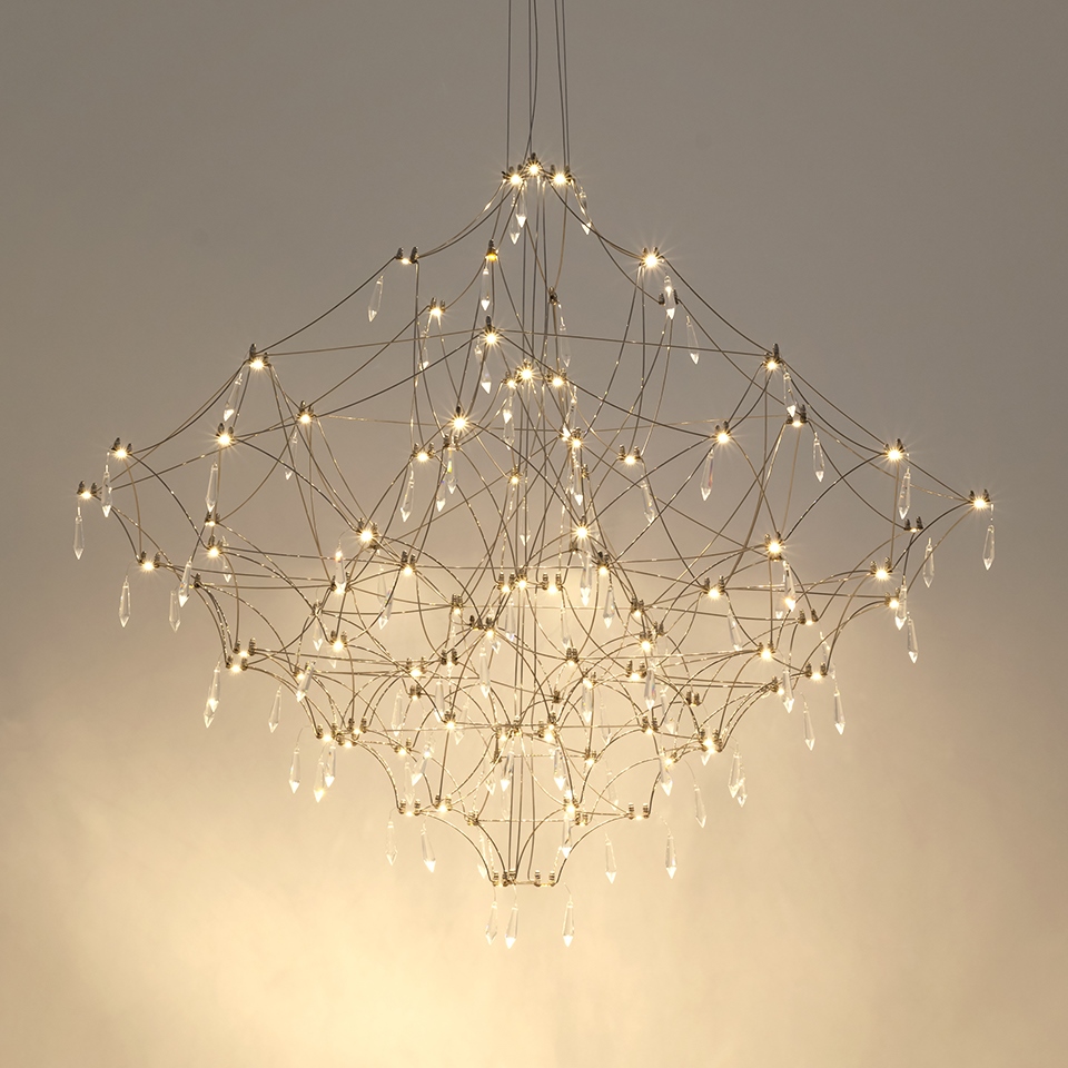 MOOSEE lampa wisząca CONSTELATION 200 - LED, stal szczotkowana - obrazek 6