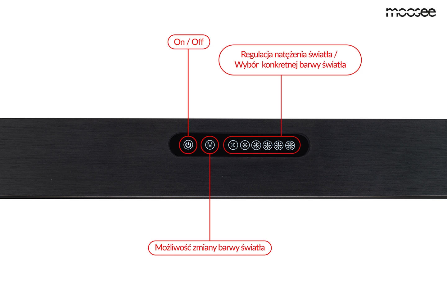 MOOSEE lampa wisząca LINER czarna - obrazek 4