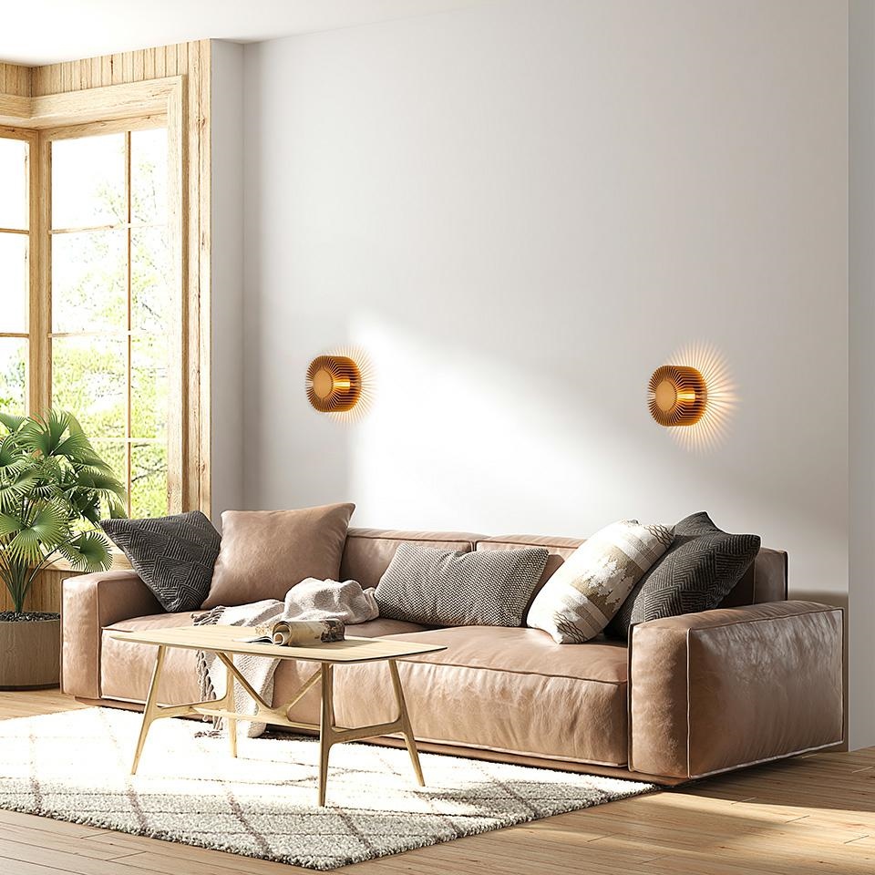 MOOSEE lampa ścienna SUNNY złota - obrazek 9