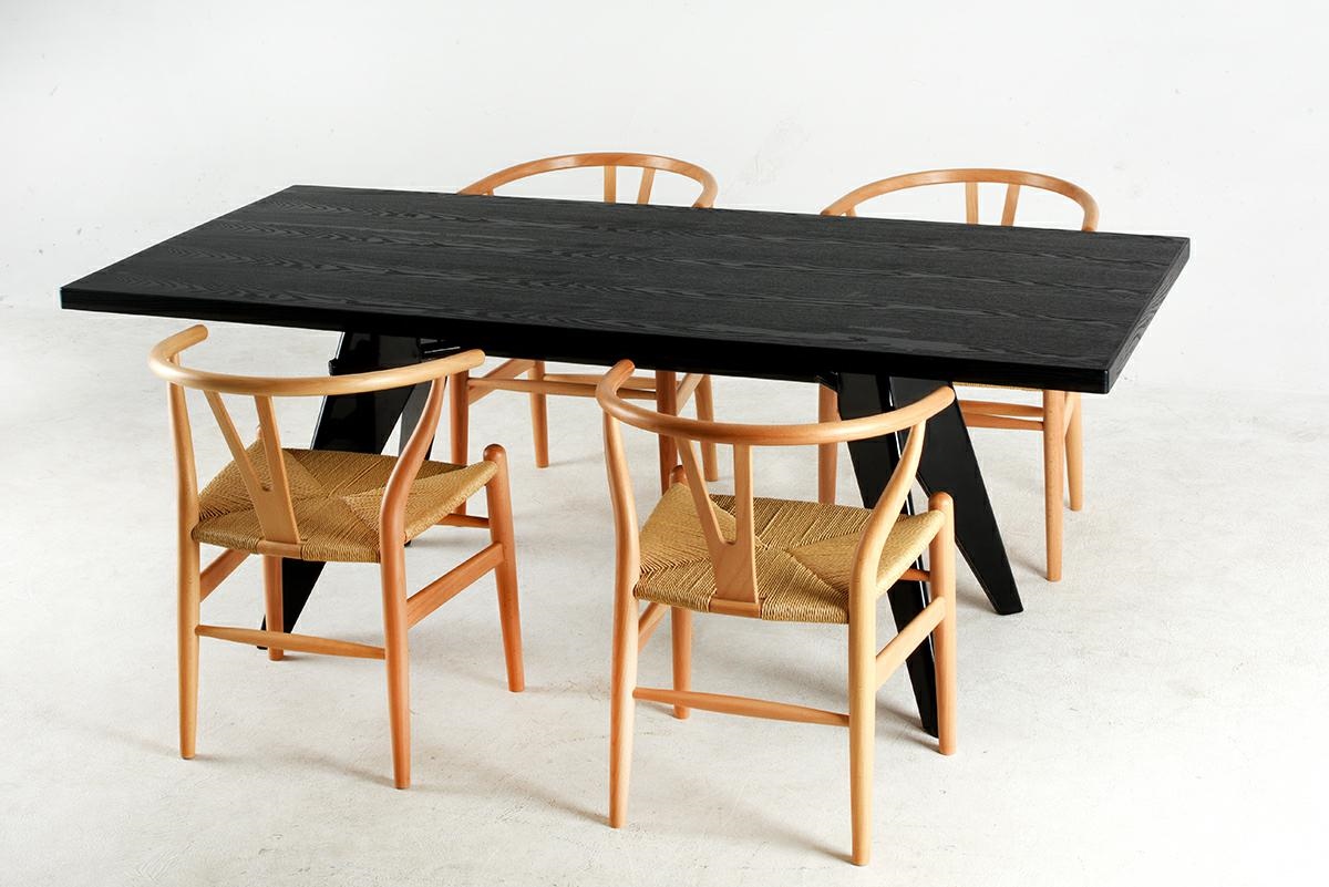 Krzesło WISHBONE natural - drewno bukowe, naturalne włókno - obrazek 4