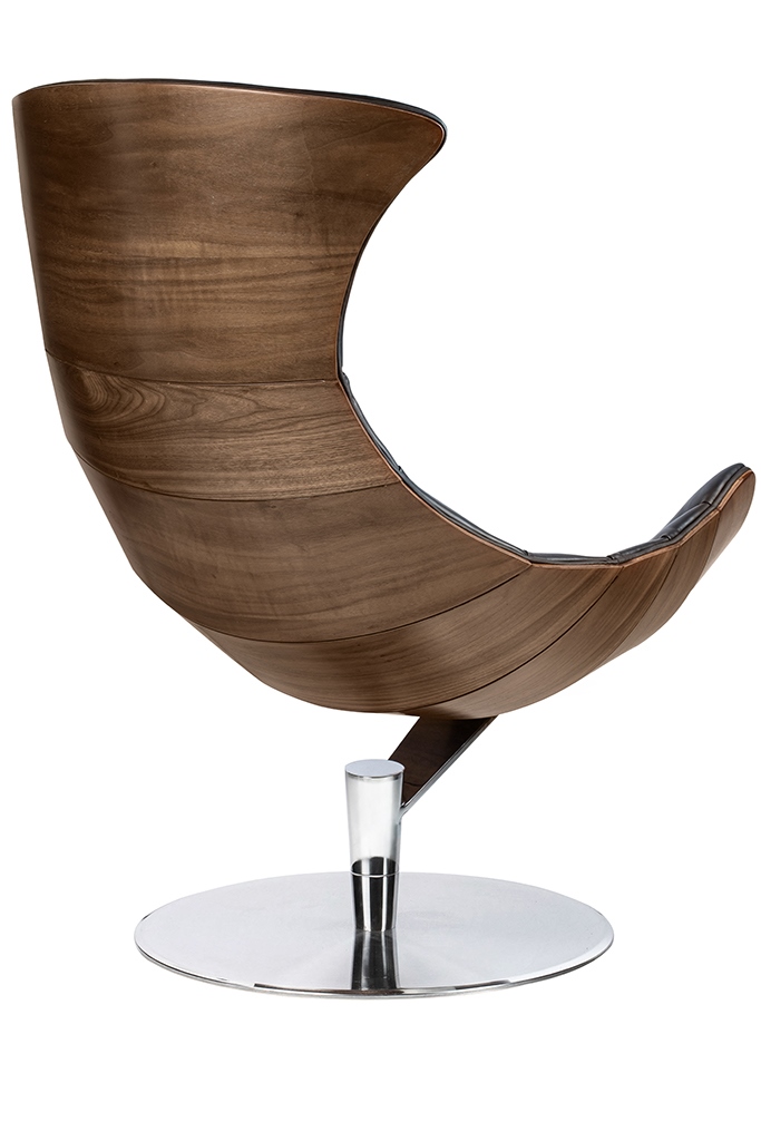 Fotel HOMMER z podnóżkiem czarny - obrazek 6