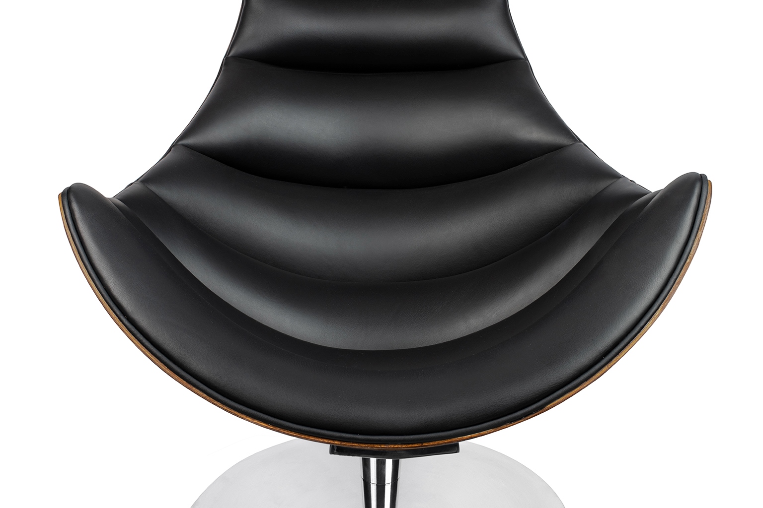 Fotel HOMMER z podnóżkiem czarny - obrazek 8