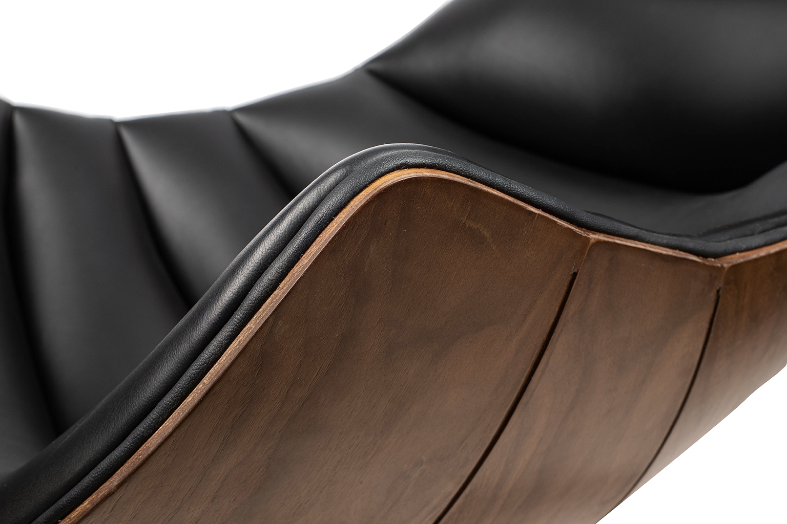 Fotel HOMMER z podnóżkiem czarny - obrazek 11