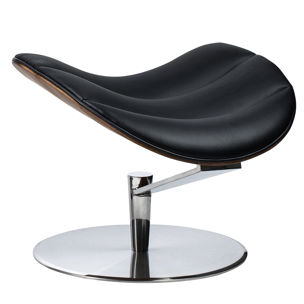 Fotel HOMMER z podnóżkiem czarny - obrazek 14