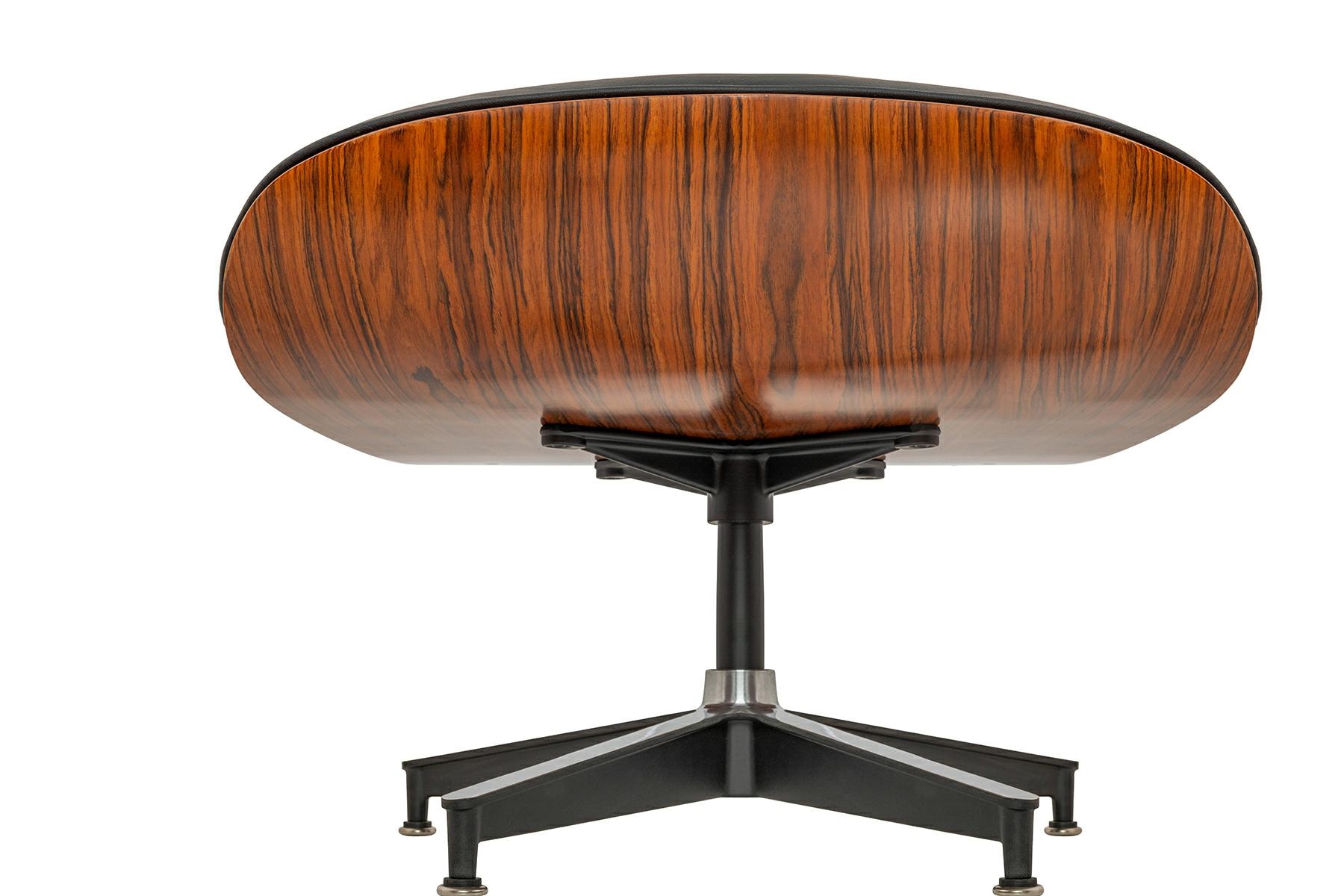 Fotel LOUNGE HM czarny / róża z podnóżkiem - obrazek 8