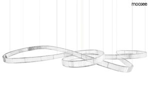 MOOSEE Lampa Wisząca WAVE 380 Chrom LED, Nowoczesna