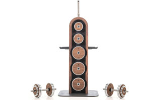 Zestaw obciążeń ze stojakiem NOHRD WeightPlate Tower Oak Dąb