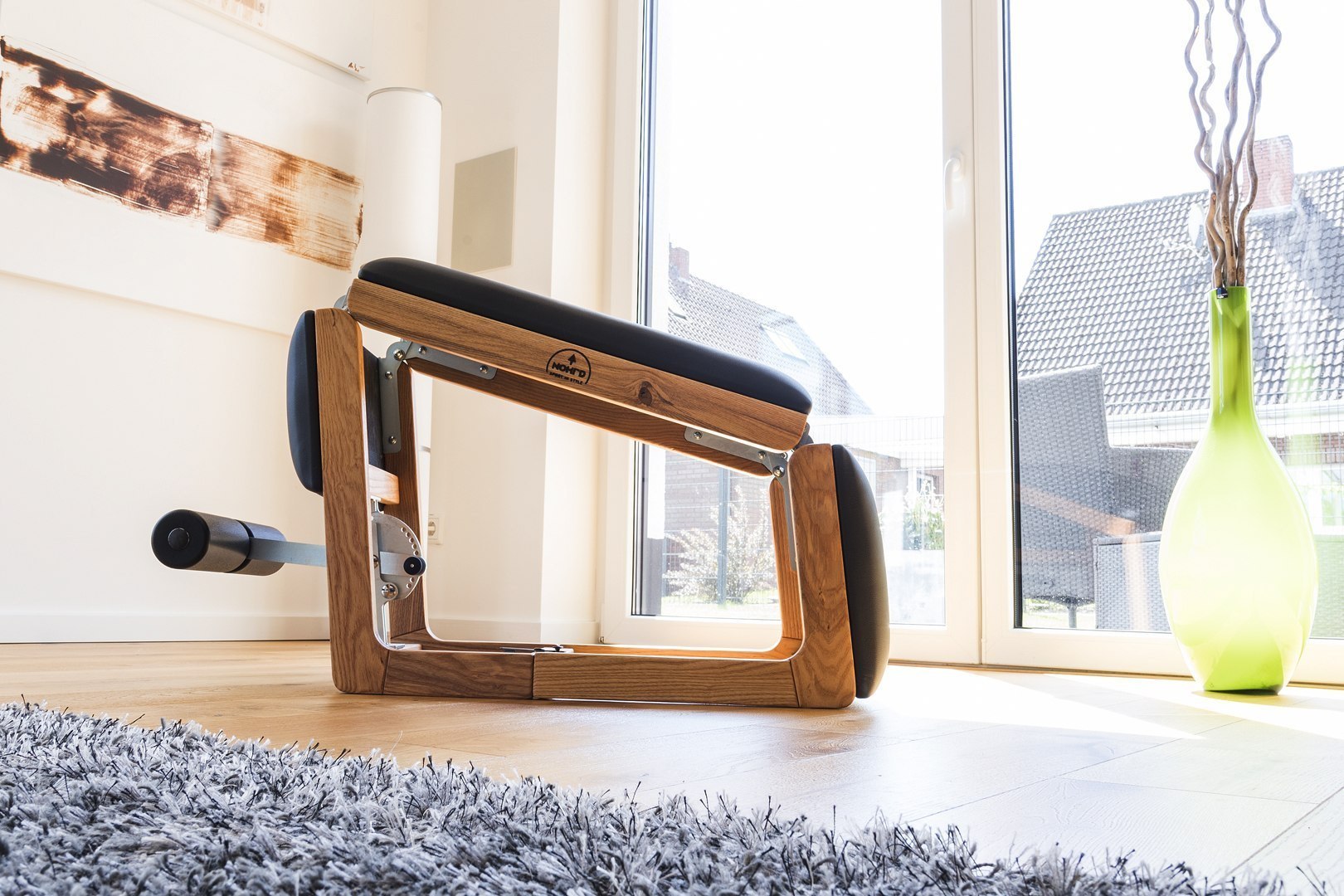 Ławka do ćwiczeń NOHRD TriaTrainer Shadow Buk Skóra - obrazek 9